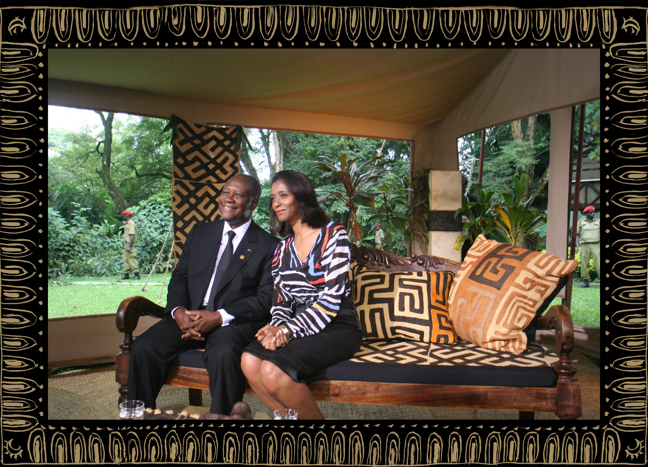 Sera of London set design for Zeinab Badawi BBC Africa