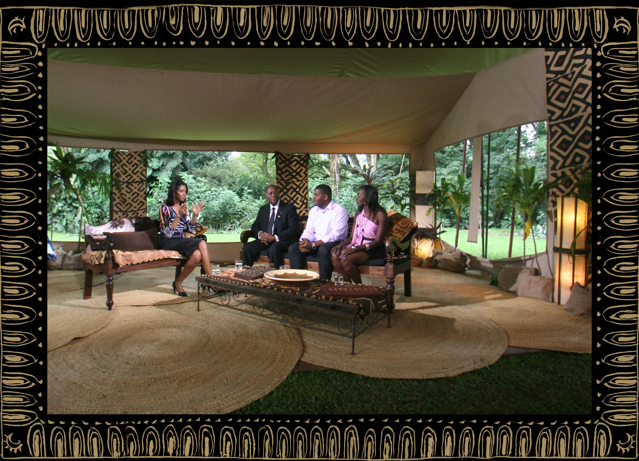 Sera of London set design for Zeinab Badawi BBC Africa