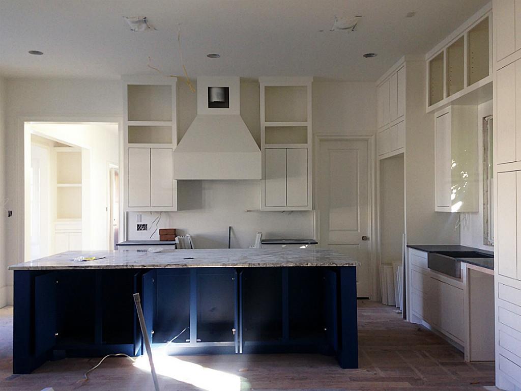 Kitchen will have an abundance of built-in cabinetry.