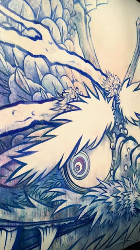 Takashi Murakami, "Dragon in Clouds," Museum of Contemporary Art