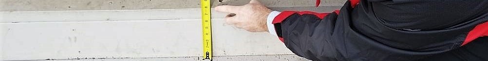 This step measures 8” in ‘rise,’ so, your total ramp ‘run’ (horizontally) would be 96” (8’) in order to keep your 1:12 ratio for ADA compliance.