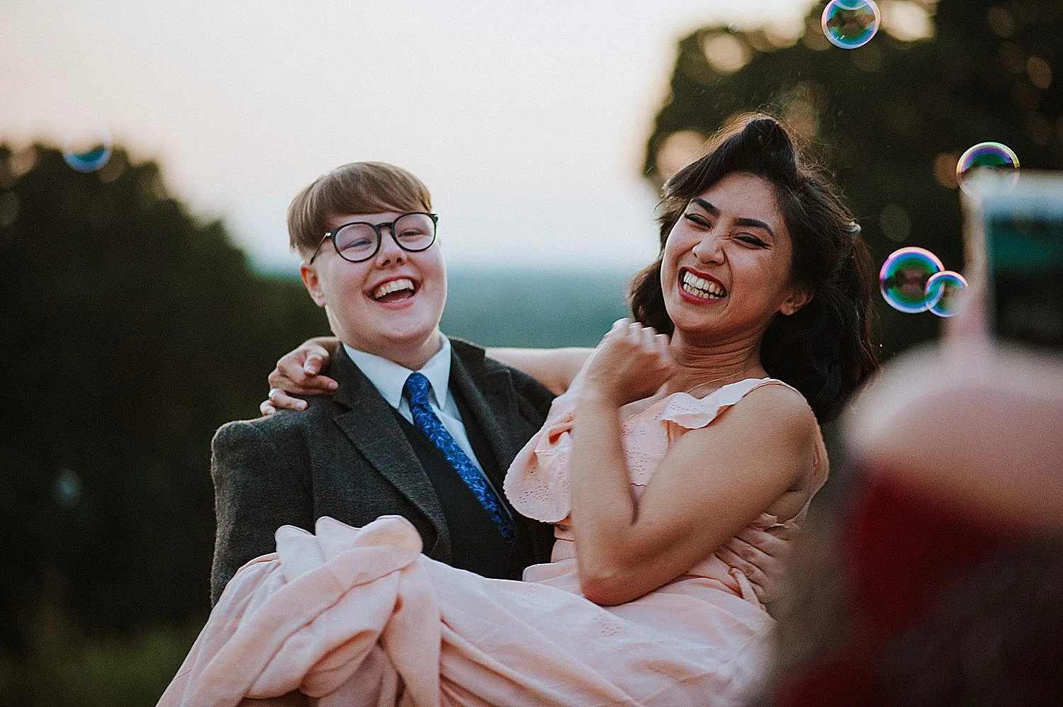 Wedding photo of the week, wedding guest fun.