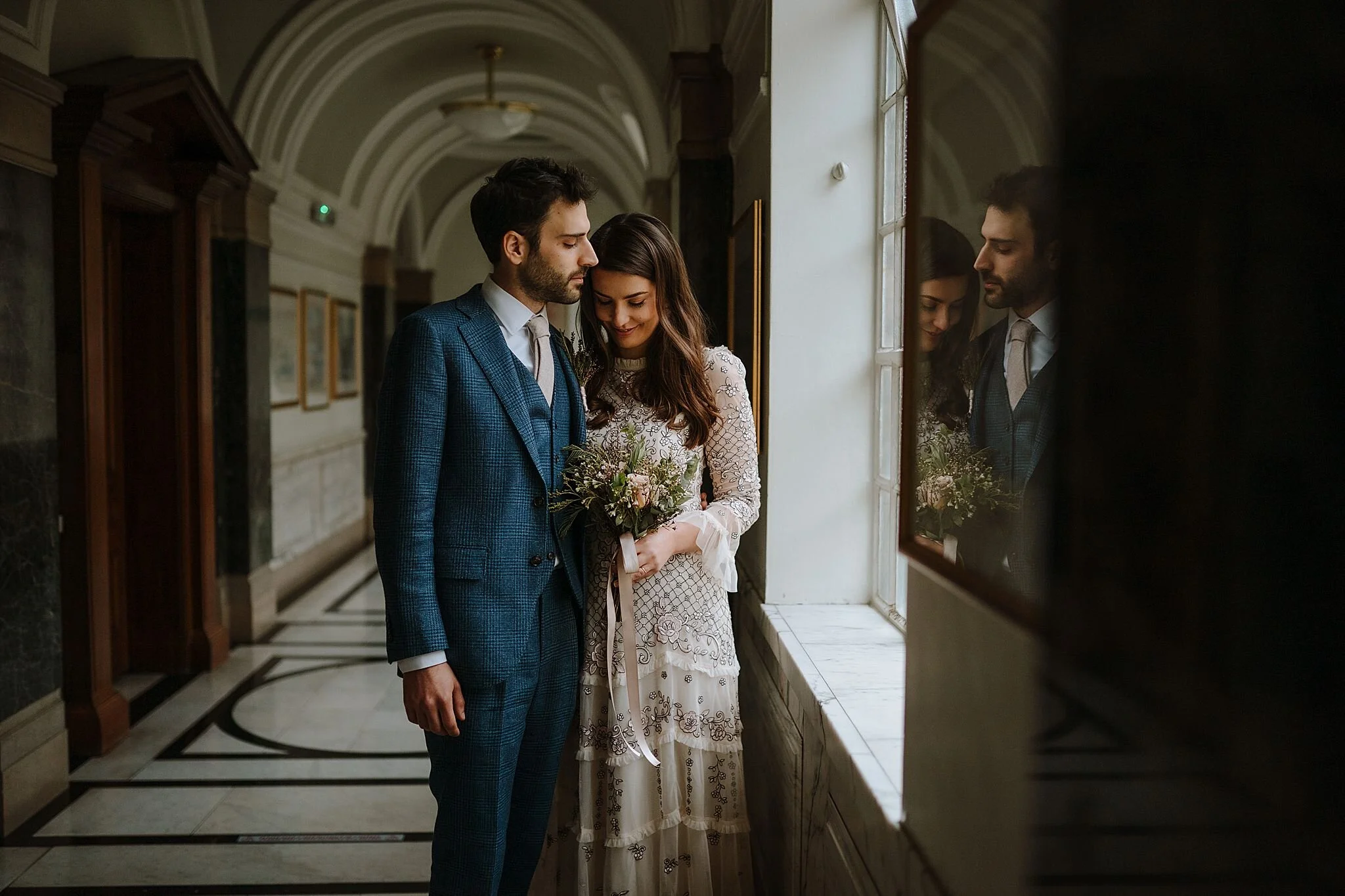 Islington Town Hall micro wedding photographer with Emma &amp; Antoni