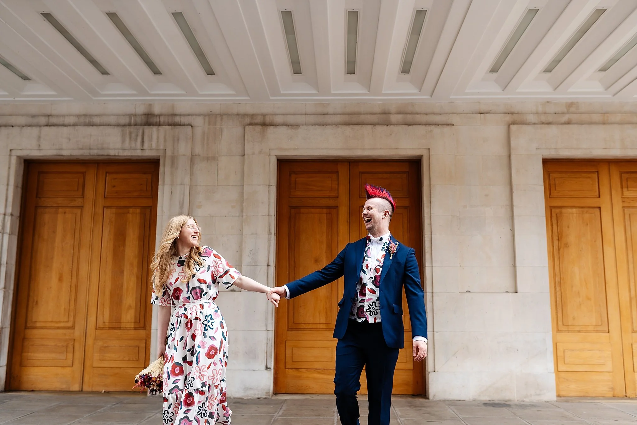Hackney Town Hall wedding photographer with Georgina &amp; Conor.
