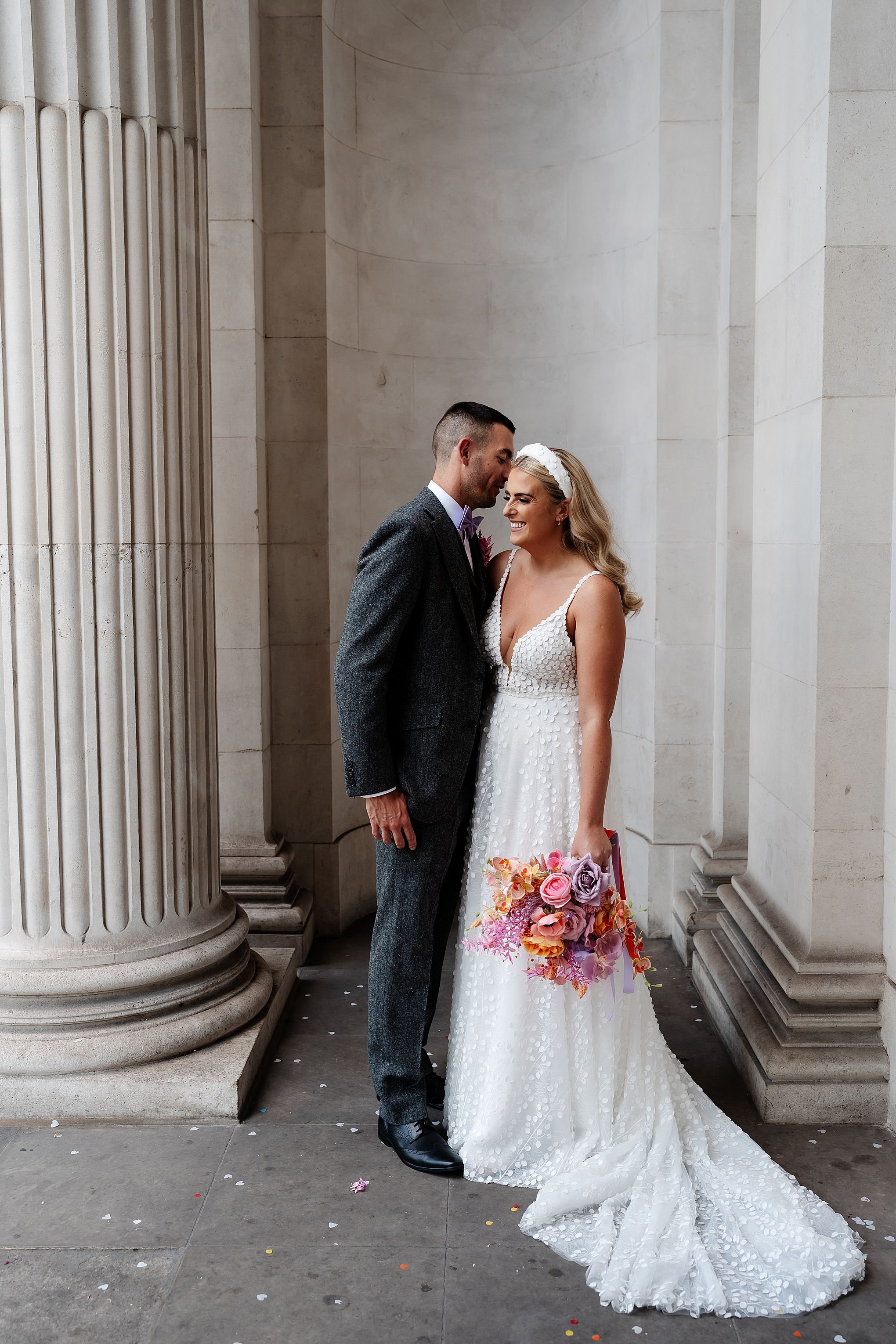 The Ned, London &amp; Marylebone Town Hall wedding photography