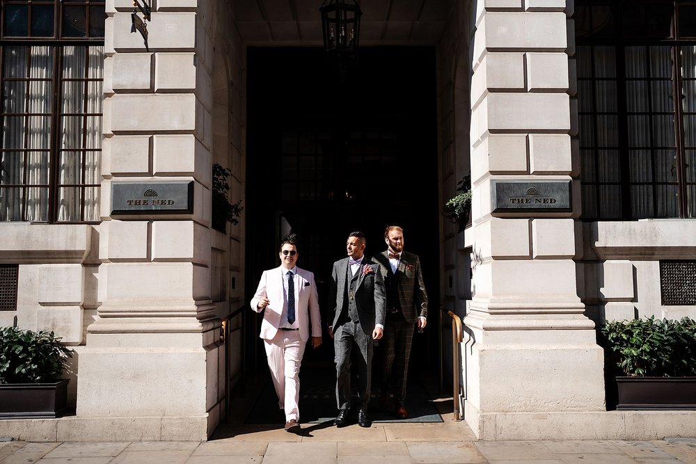 The Ned, London &amp; Marylebone Town Hall wedding photography