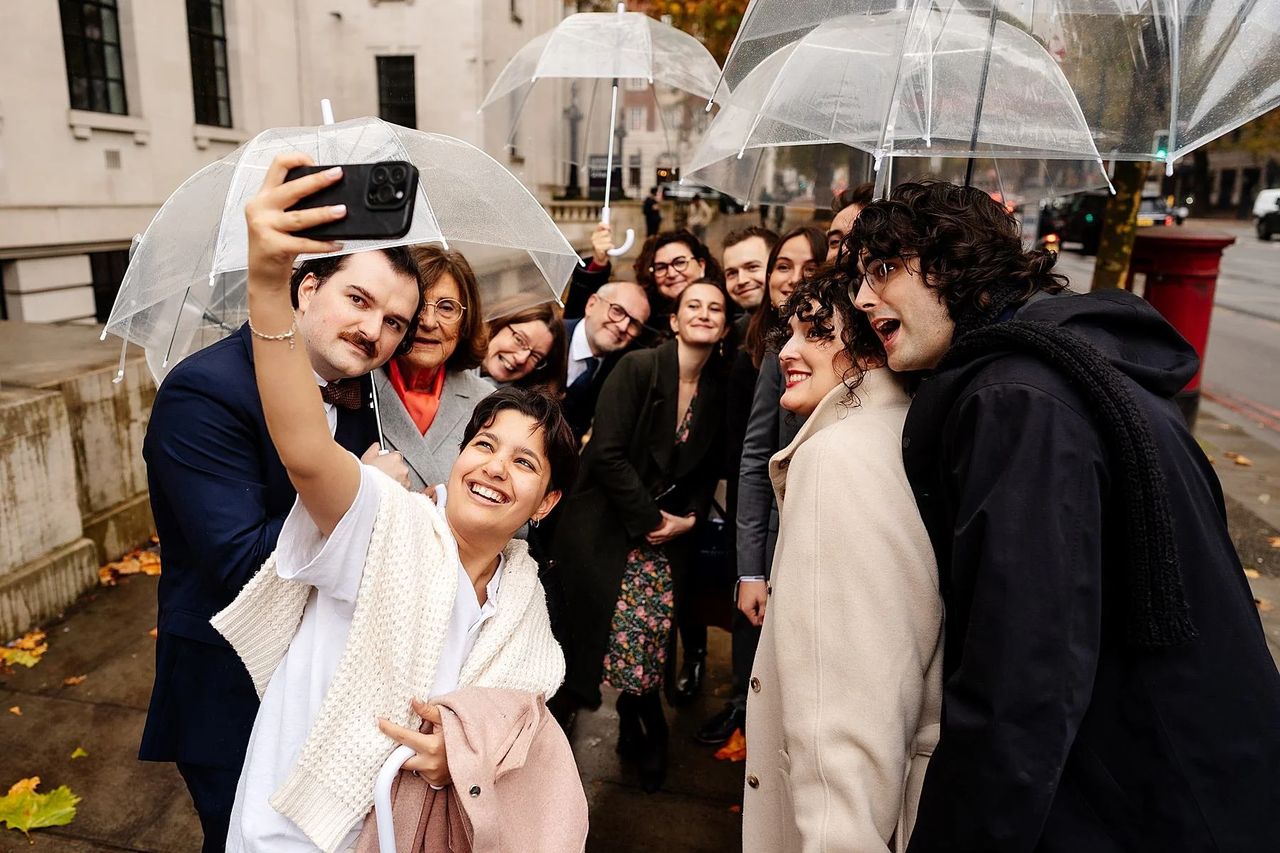 Winter wedding at Marylebone Town Hall