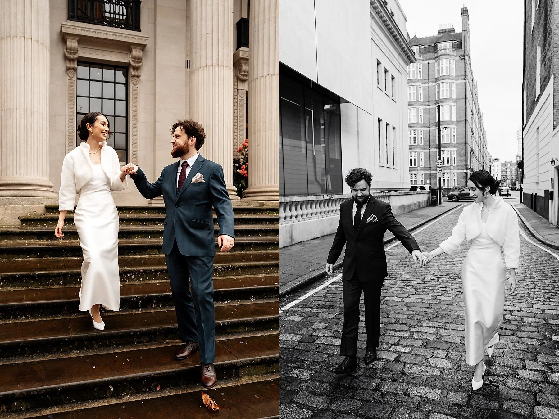 Winter wedding at Marylebone Town Hall