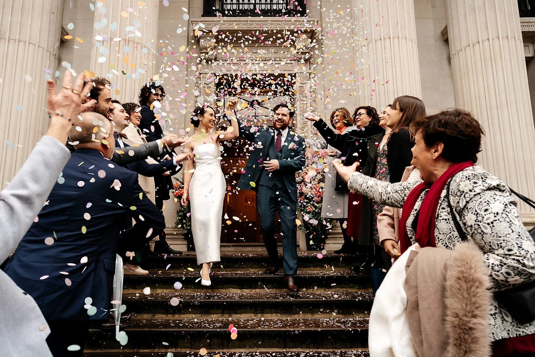 Winter wedding at Marylebone Town Hall