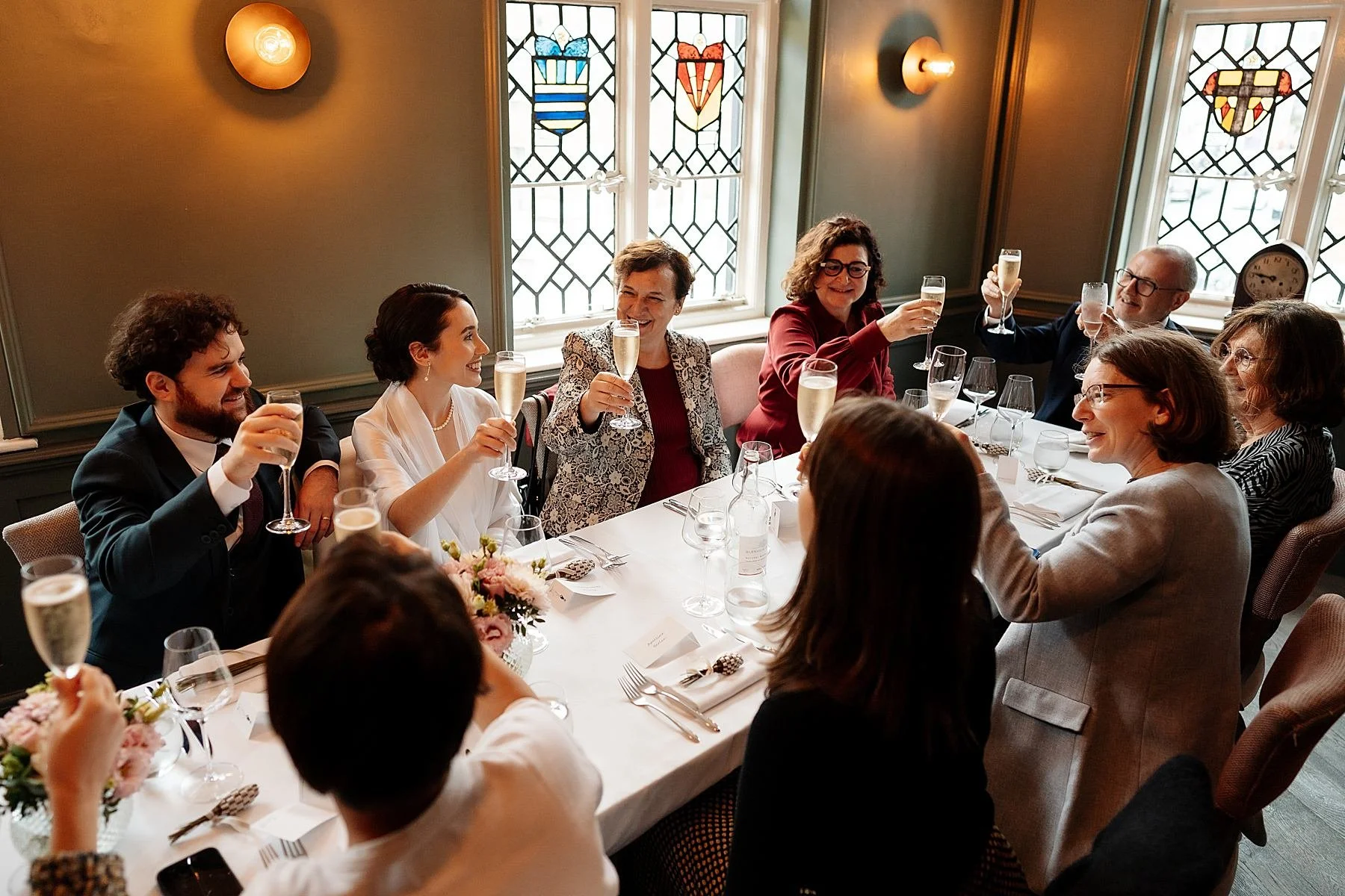 Winter wedding at Marylebone Town Hall