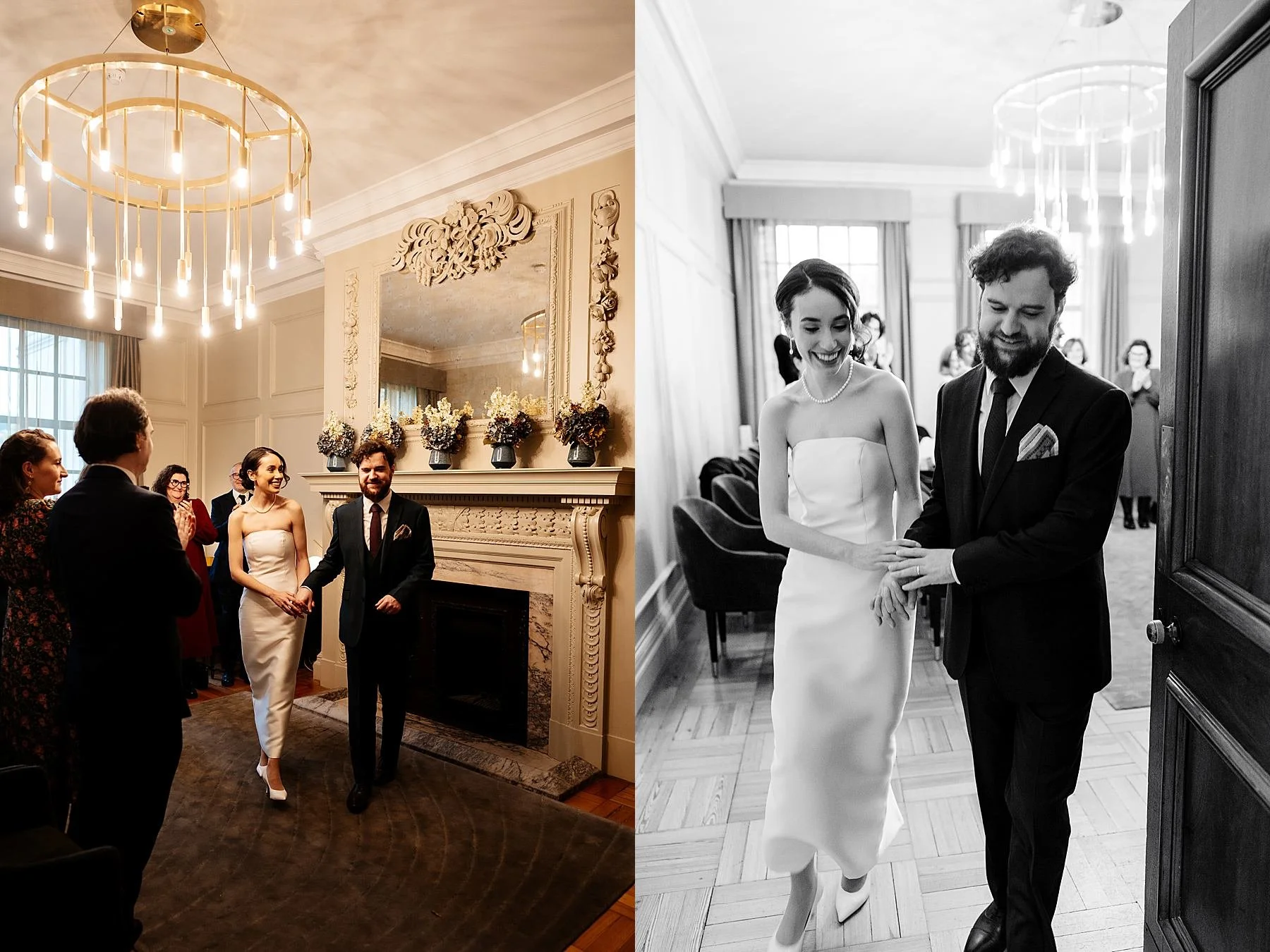 Winter wedding at Marylebone Town Hall