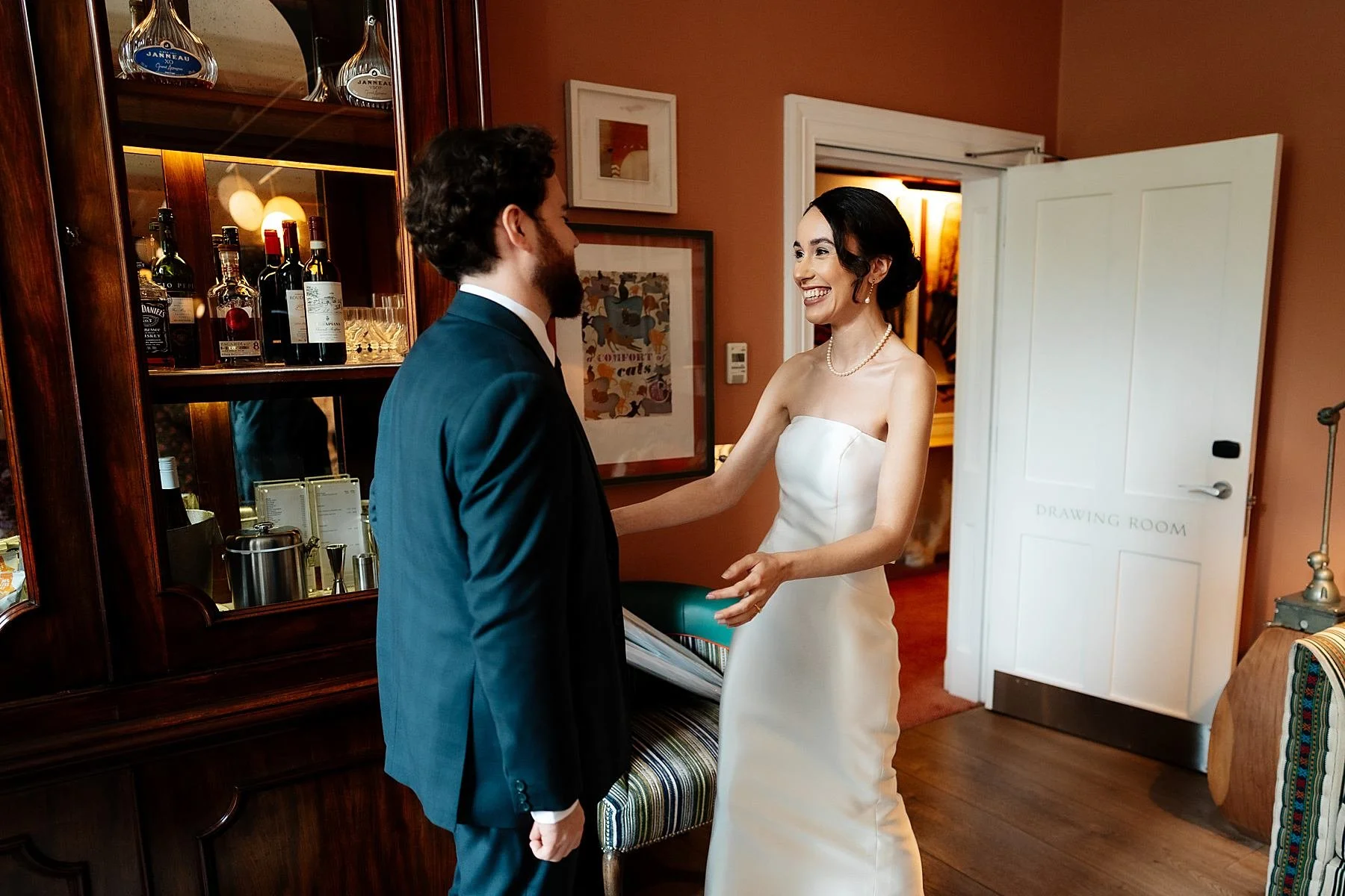 Winter wedding at Marylebone Town Hall