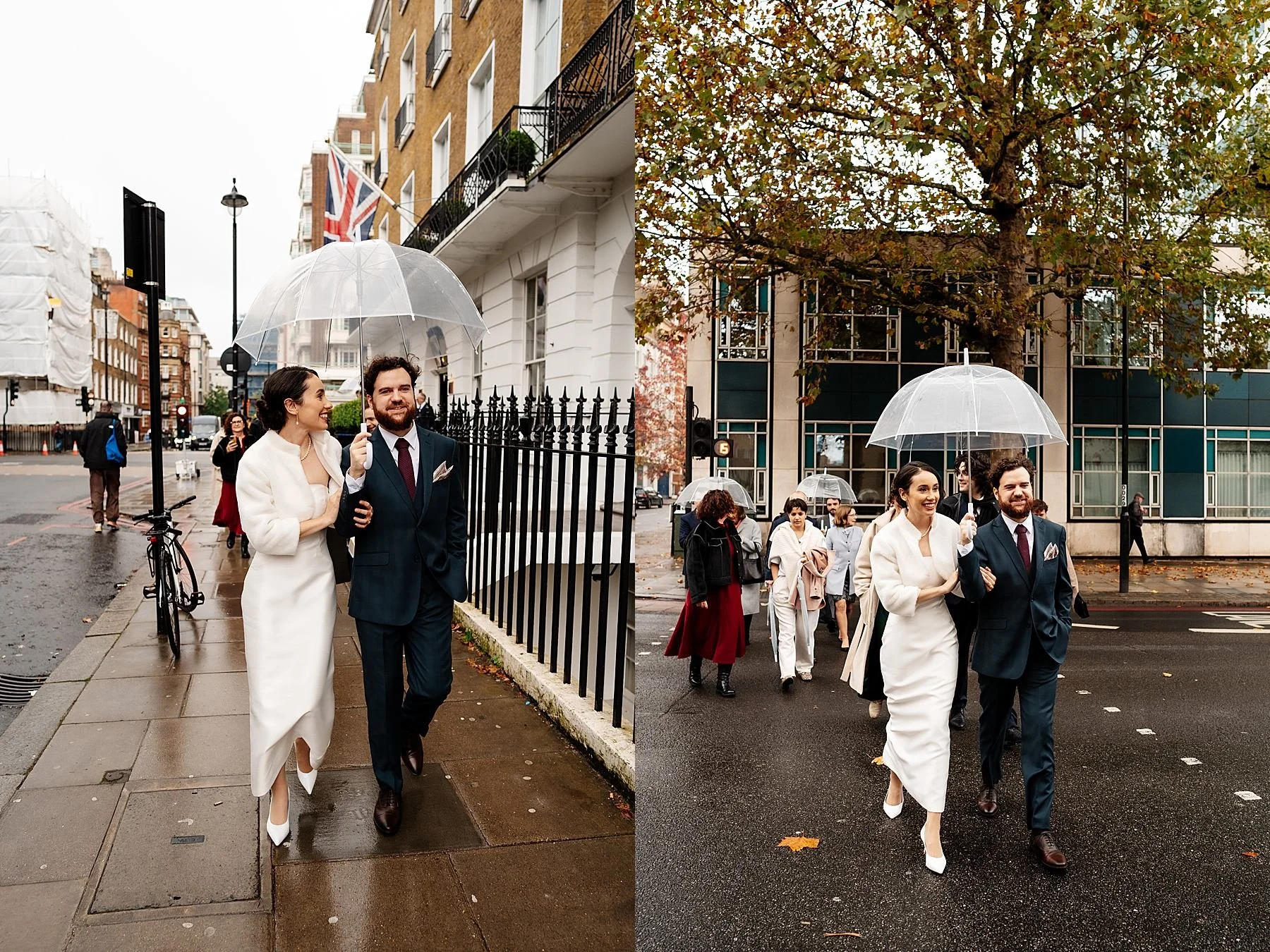 Winter wedding at Marylebone Town Hall