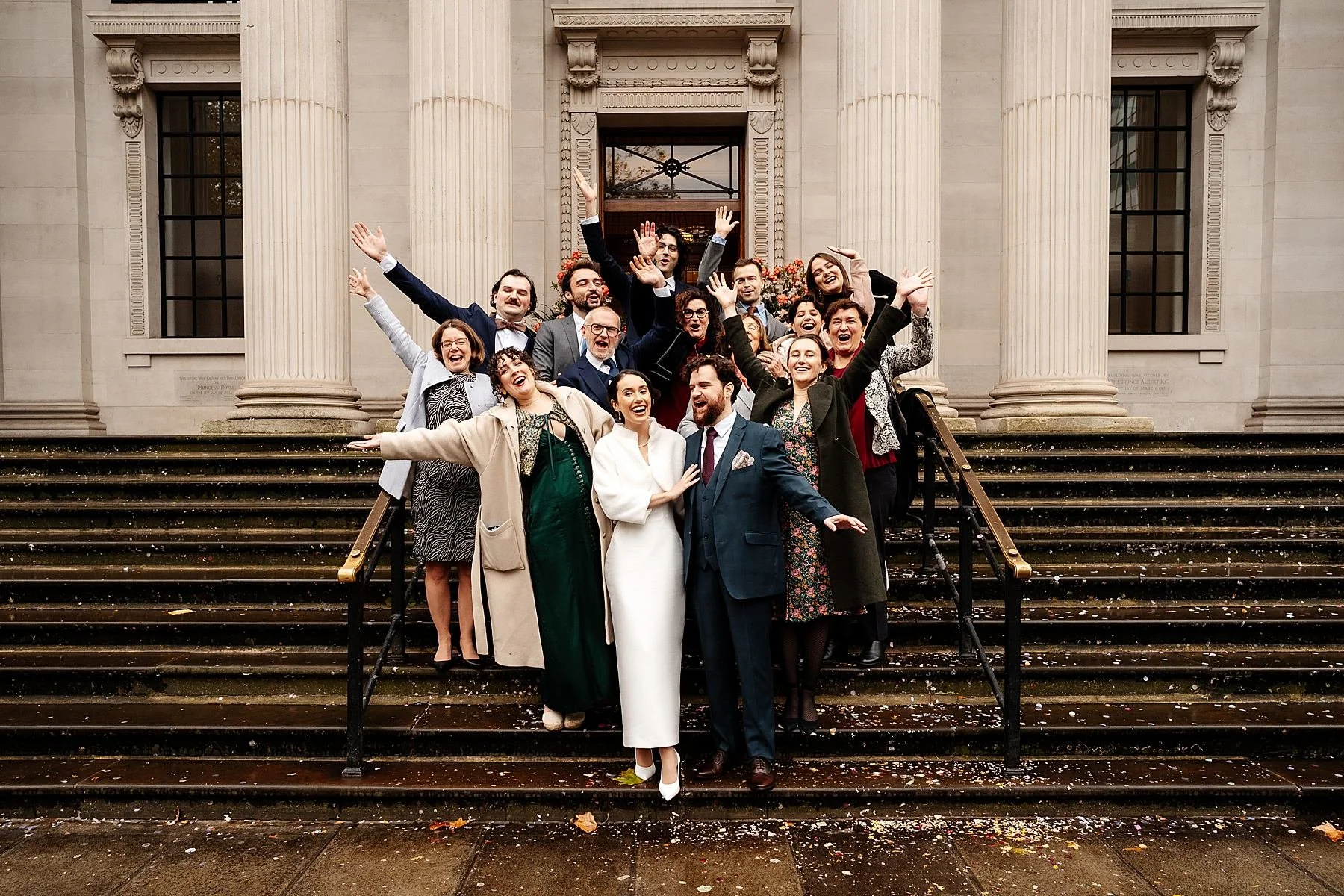 Winter wedding at Marylebone Town Hall