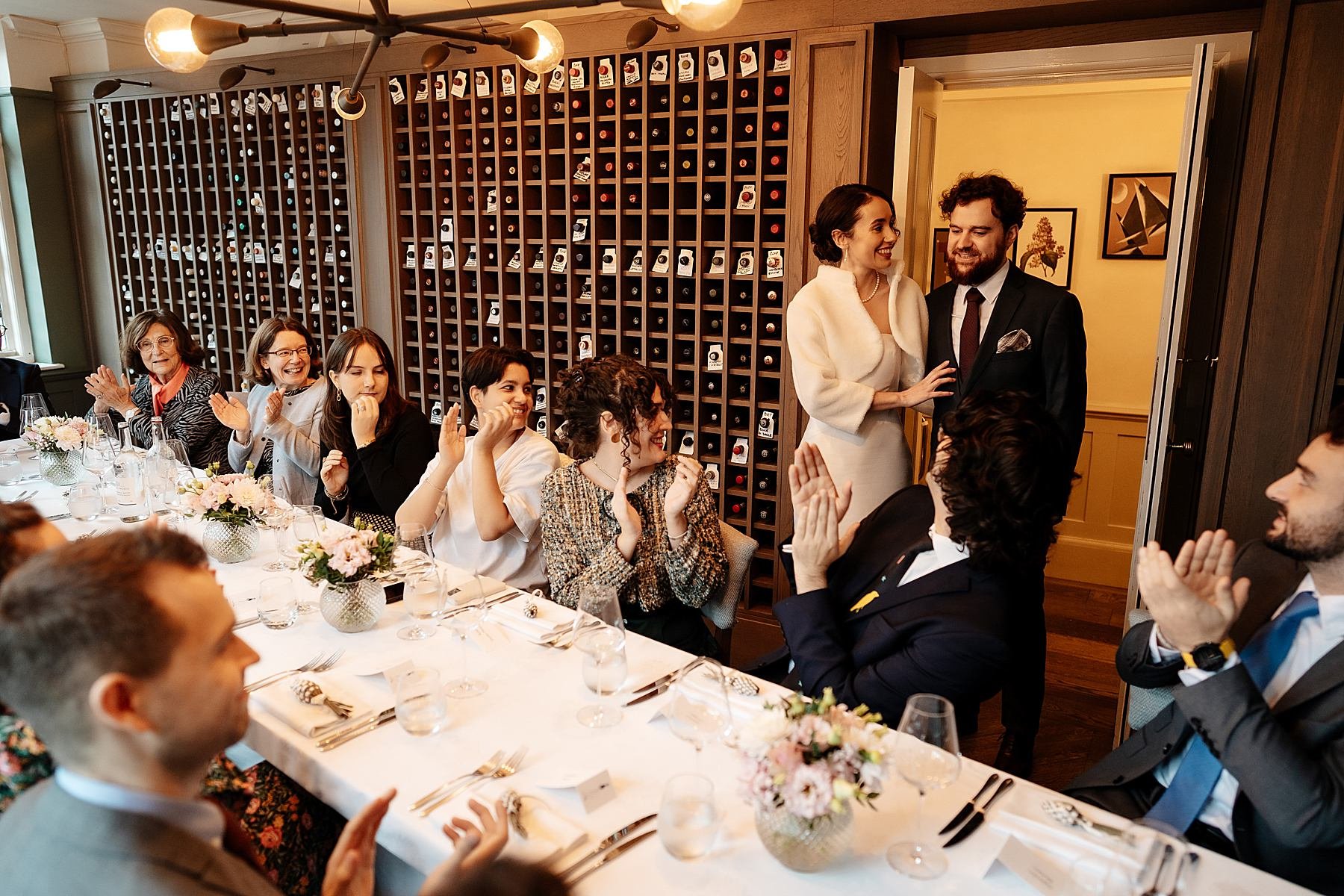 Winter wedding at Marylebone Town Hall