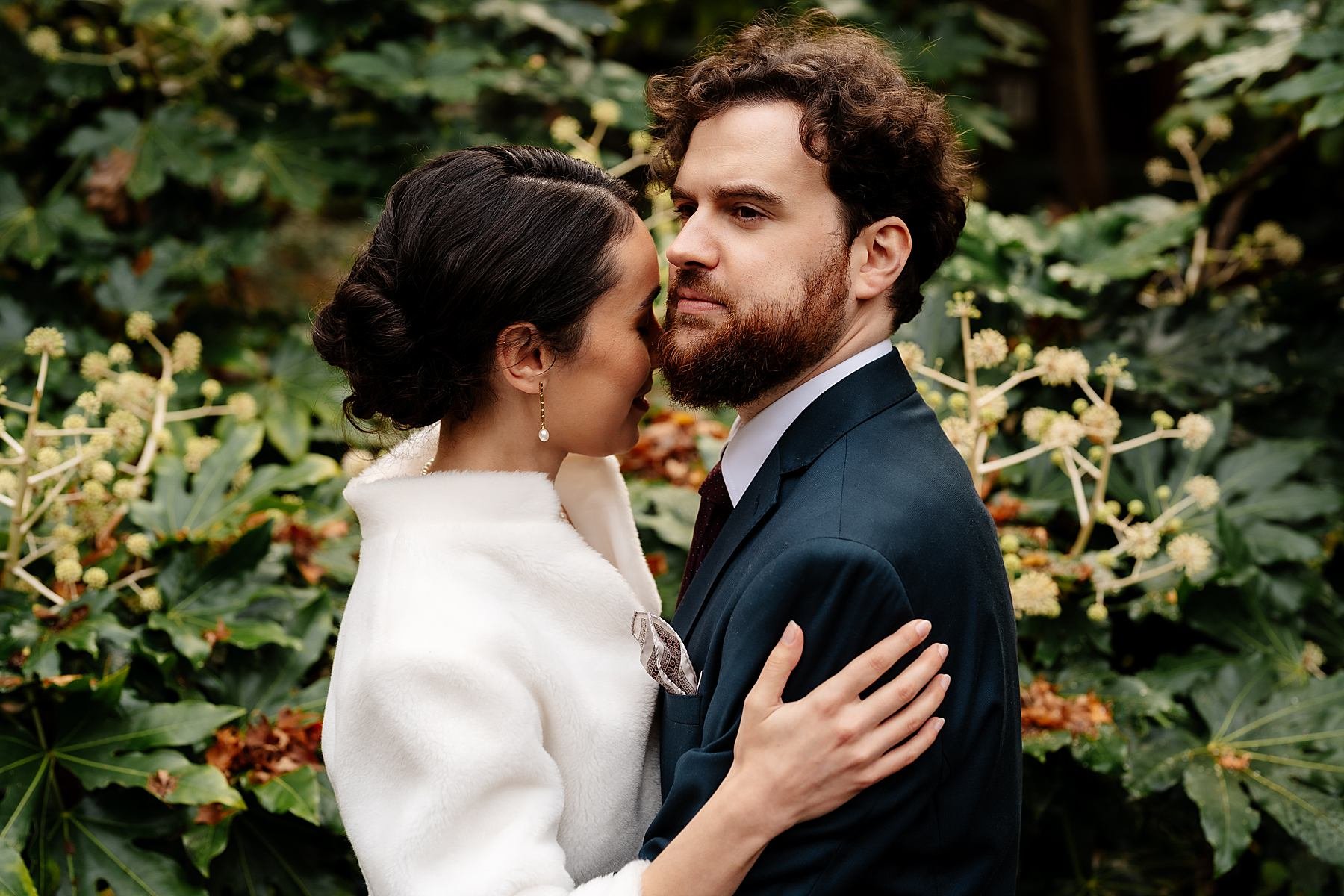 Winter wedding at Marylebone Town Hall