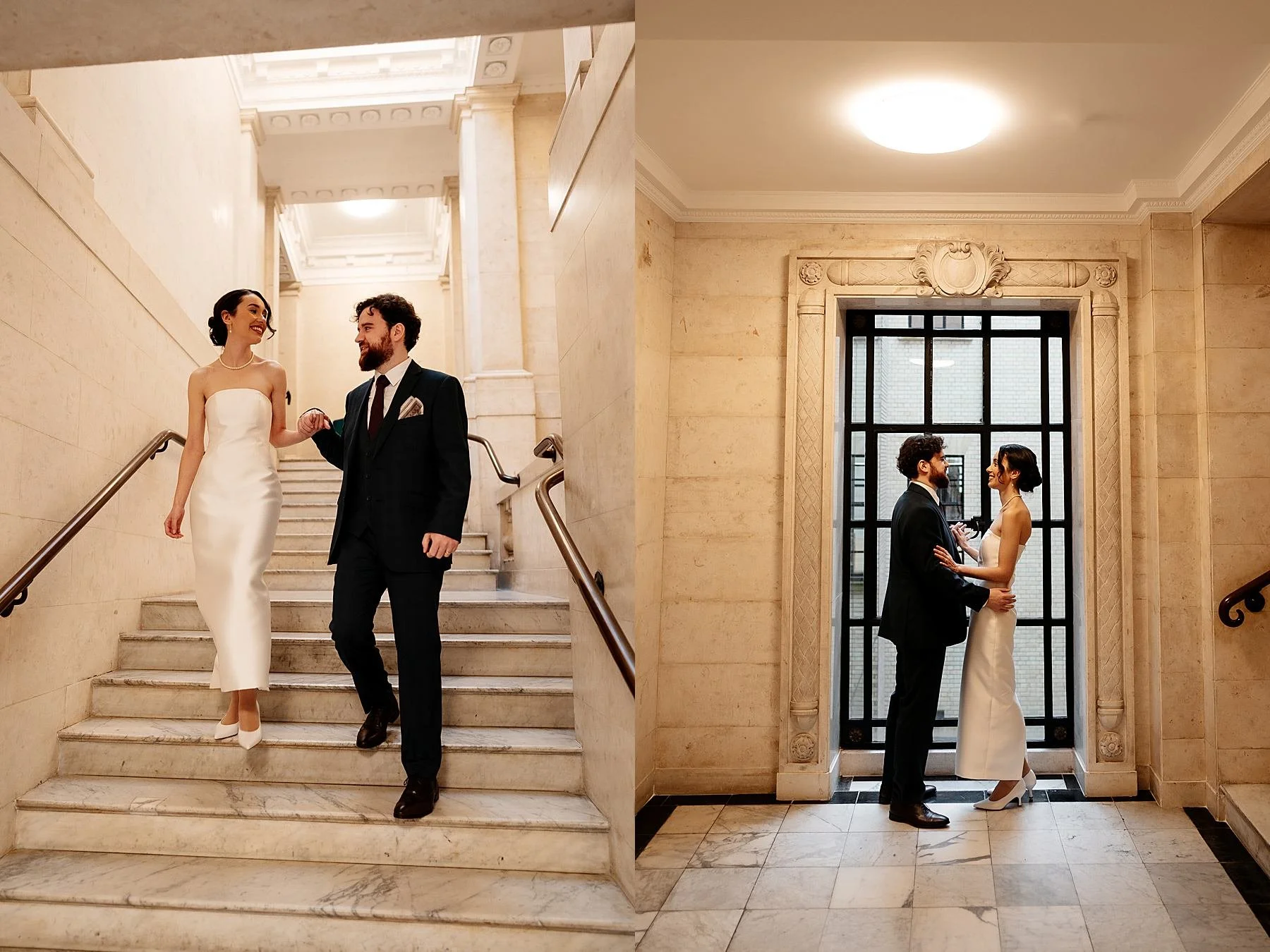 Winter wedding at Marylebone Town Hall