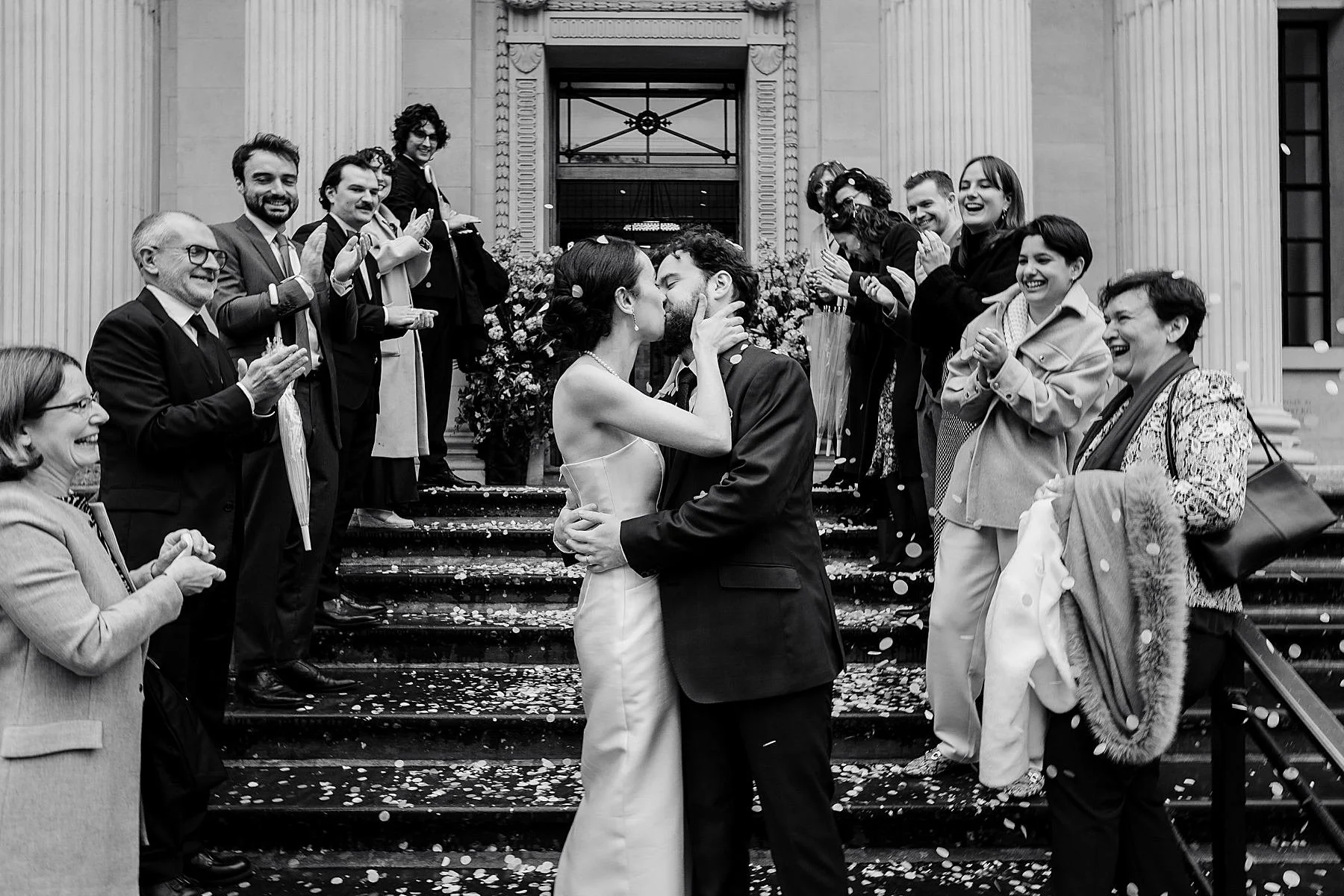 Winter wedding at Marylebone Town Hall