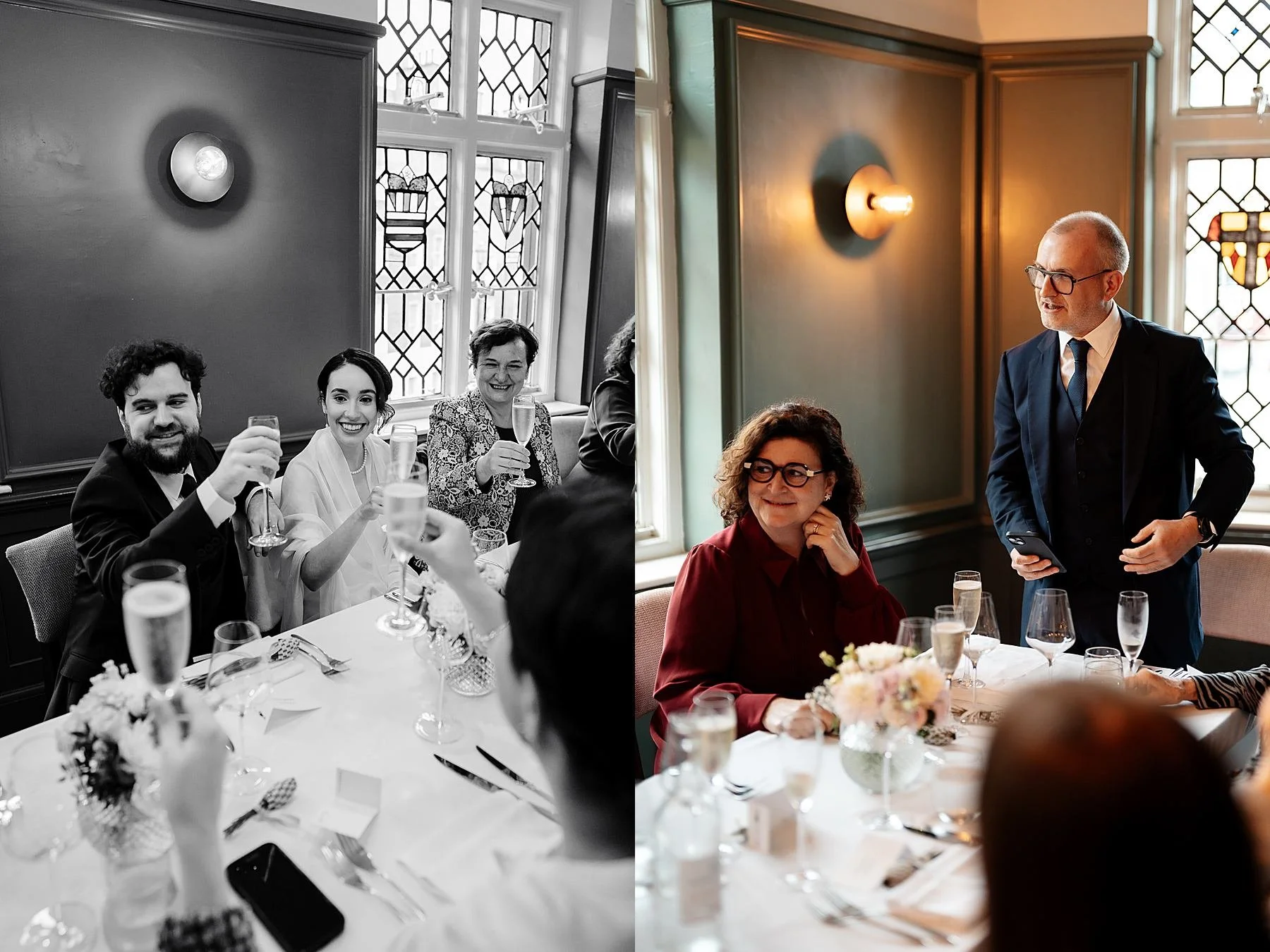 Winter wedding at Marylebone Town Hall