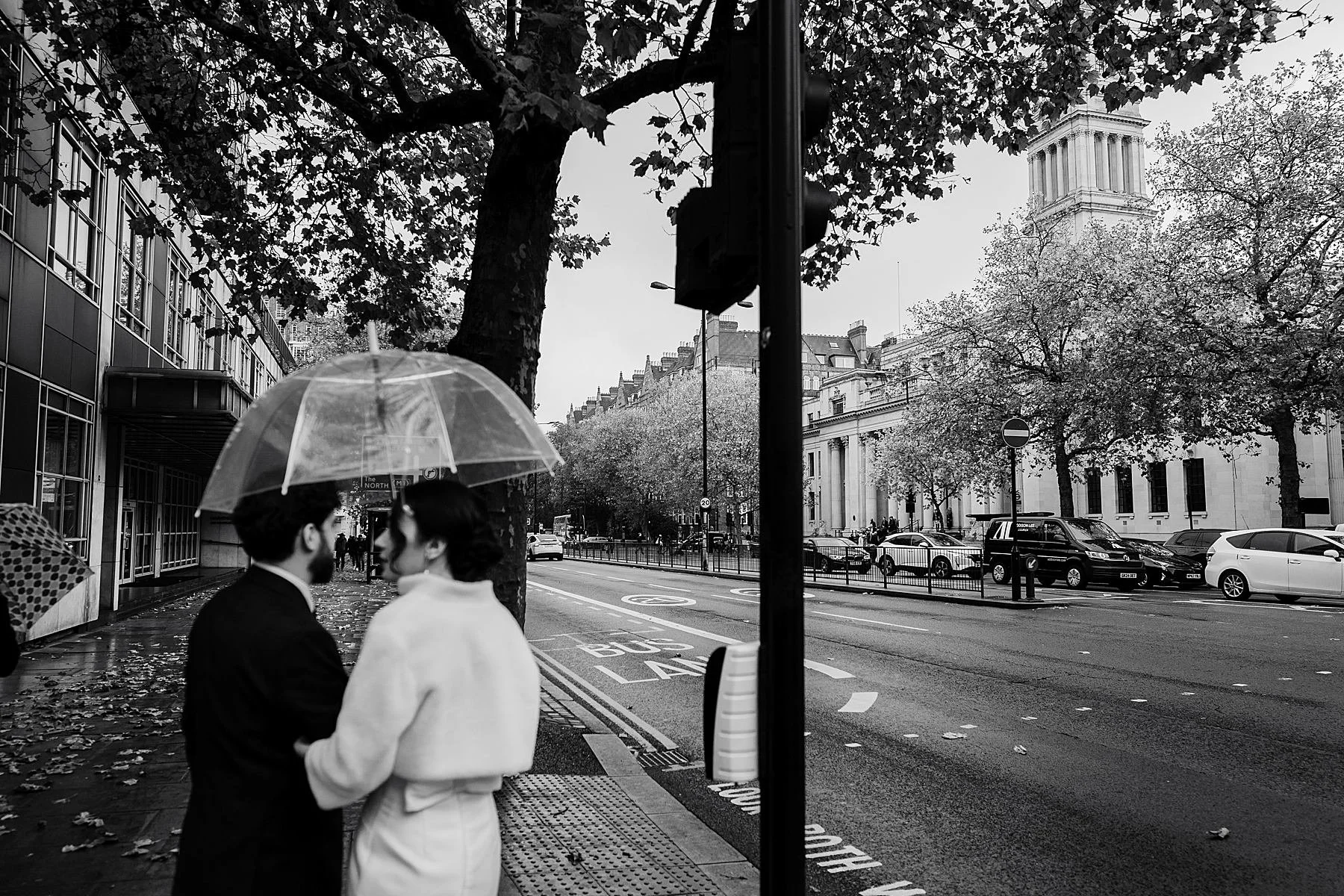 Winter wedding at Marylebone Town Hall