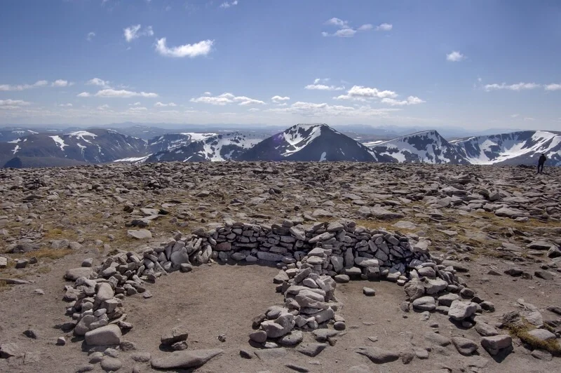Ben Macdui summit looking south