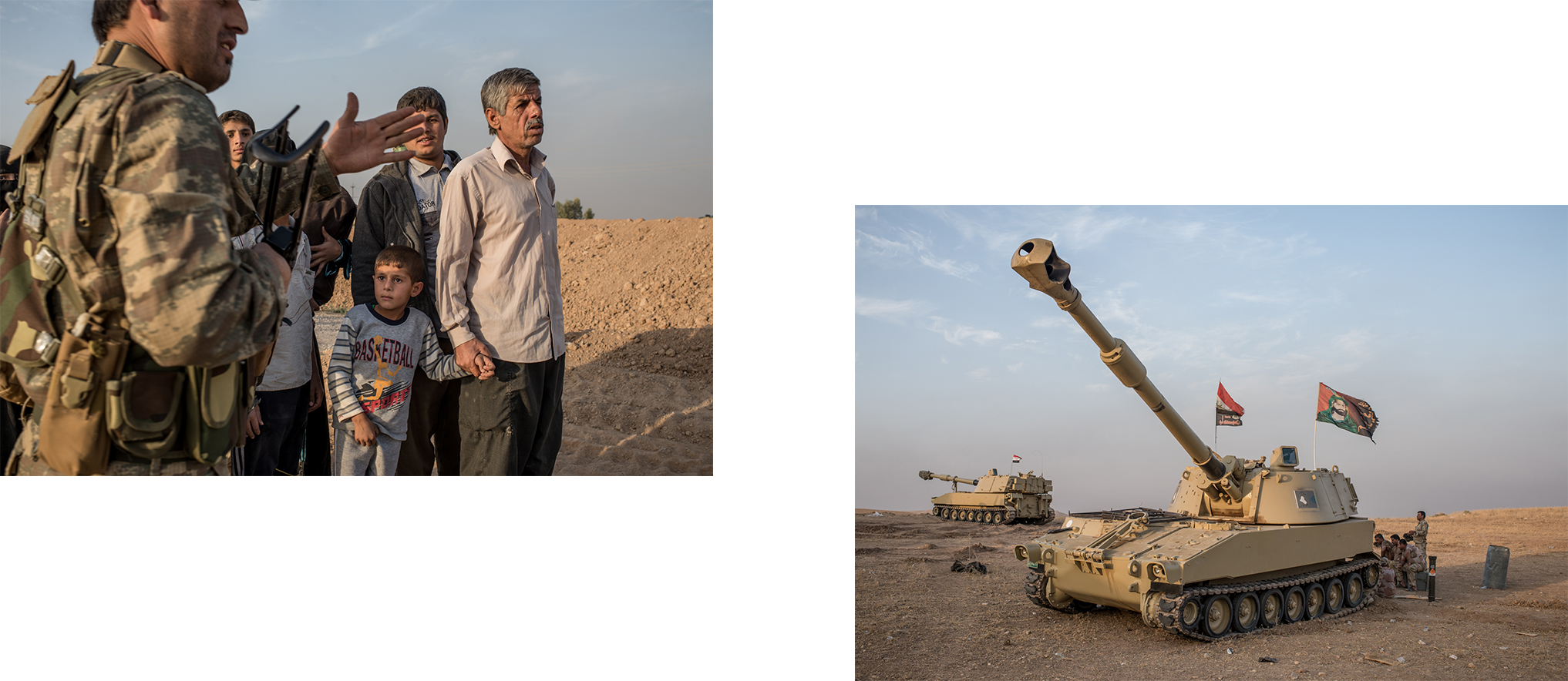 Thousands of civilians fled during the first few months of the conflict. We spoke with some as they reached Iraqi lines and then headed to refugee camps in the Nineveh Plains. Read about it here .
