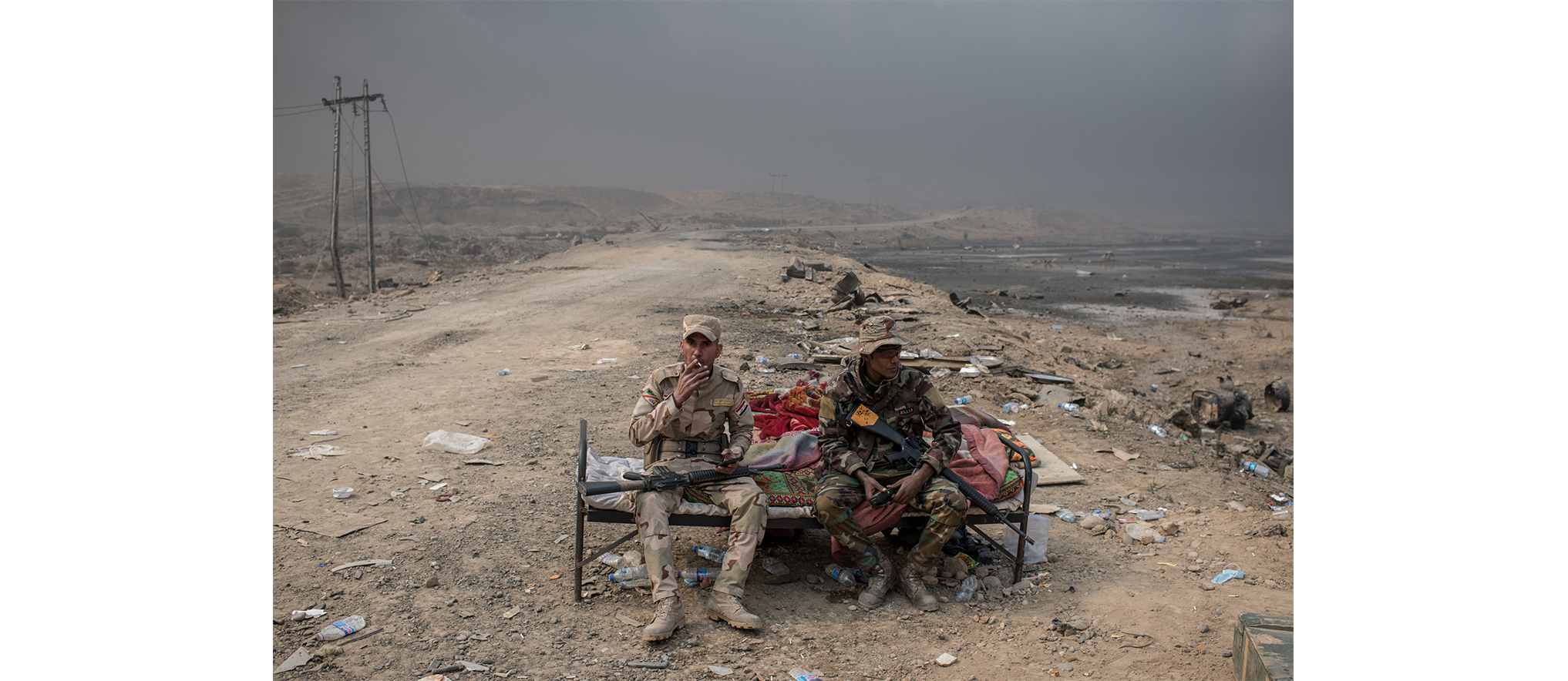 Displaced by ongoing fighting, Iraqi families braved the journey to safety and stability not far from the offensive in Mosul. Read more here .