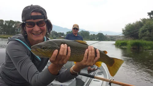 Jean Fly Fishing in Montana