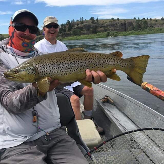 Our rivers are flowing funky with more rain on the way, but you should probably still go fishing. #browntown #troutopia #fishMT @mikestocker