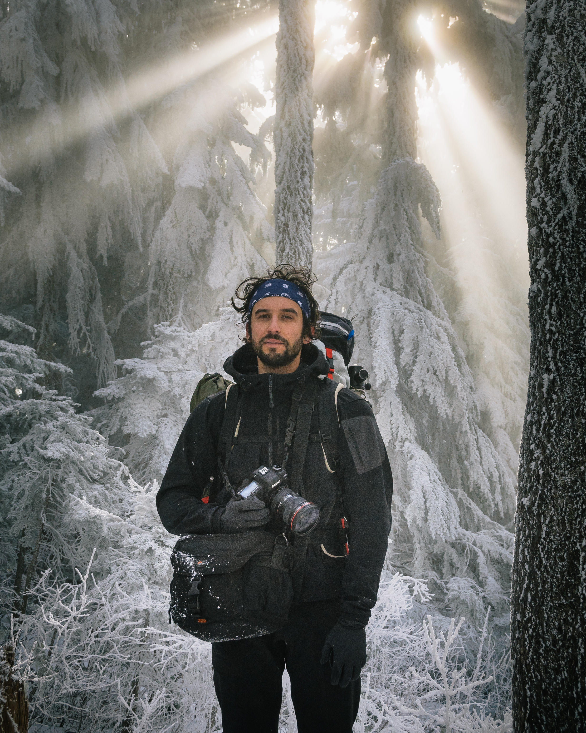 Photo taken by Jason George on the hike to the Sandy Glacier Cave on Mount Hood. 