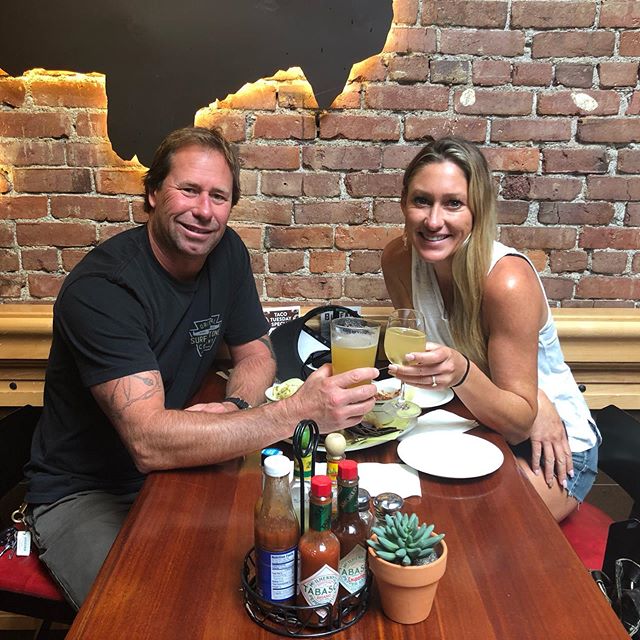 Honeymoon time with my beautiful wifey! Lunch in SLO... now little drive up the coast through Big Sur to Carmel. @taylor1339