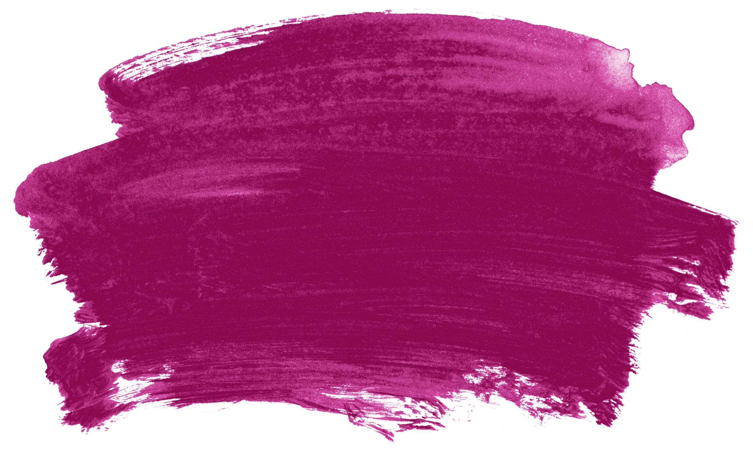 A large, textured, magenta-colored brush stroke