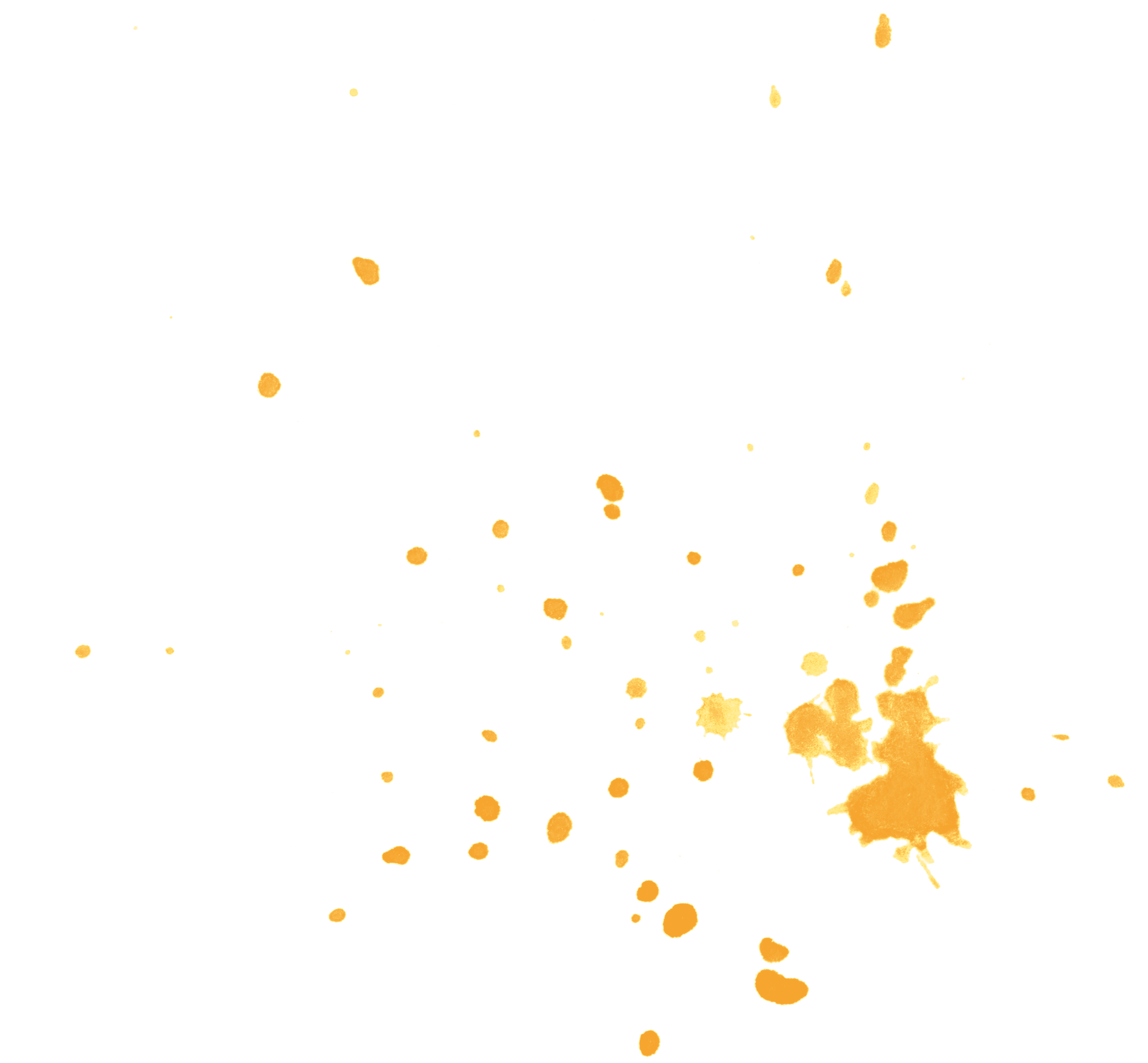 yellow paint splatter