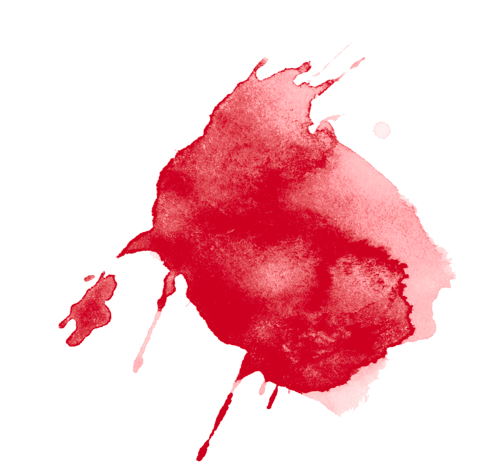 Red paint splotch