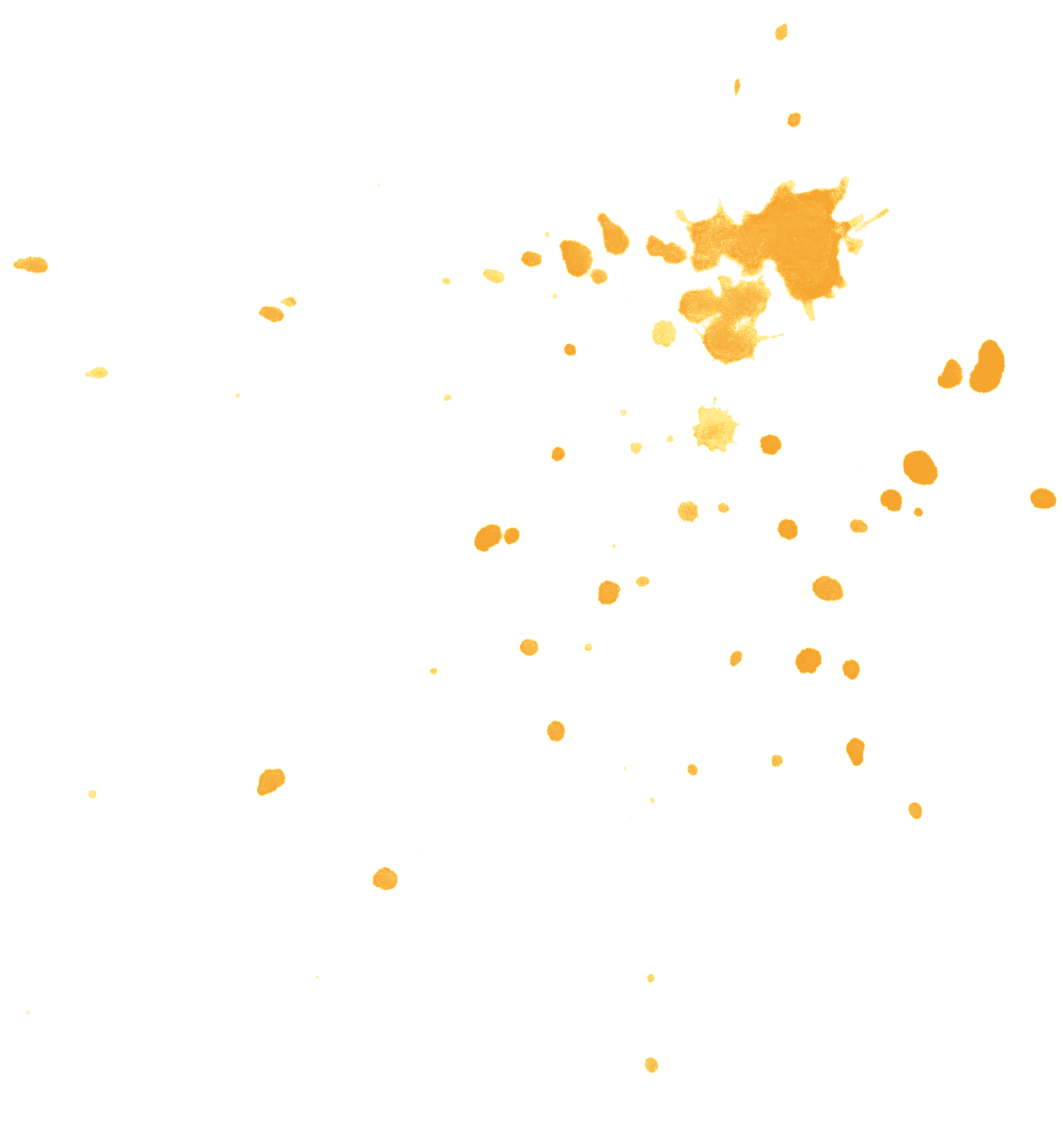 yellow paint splatter