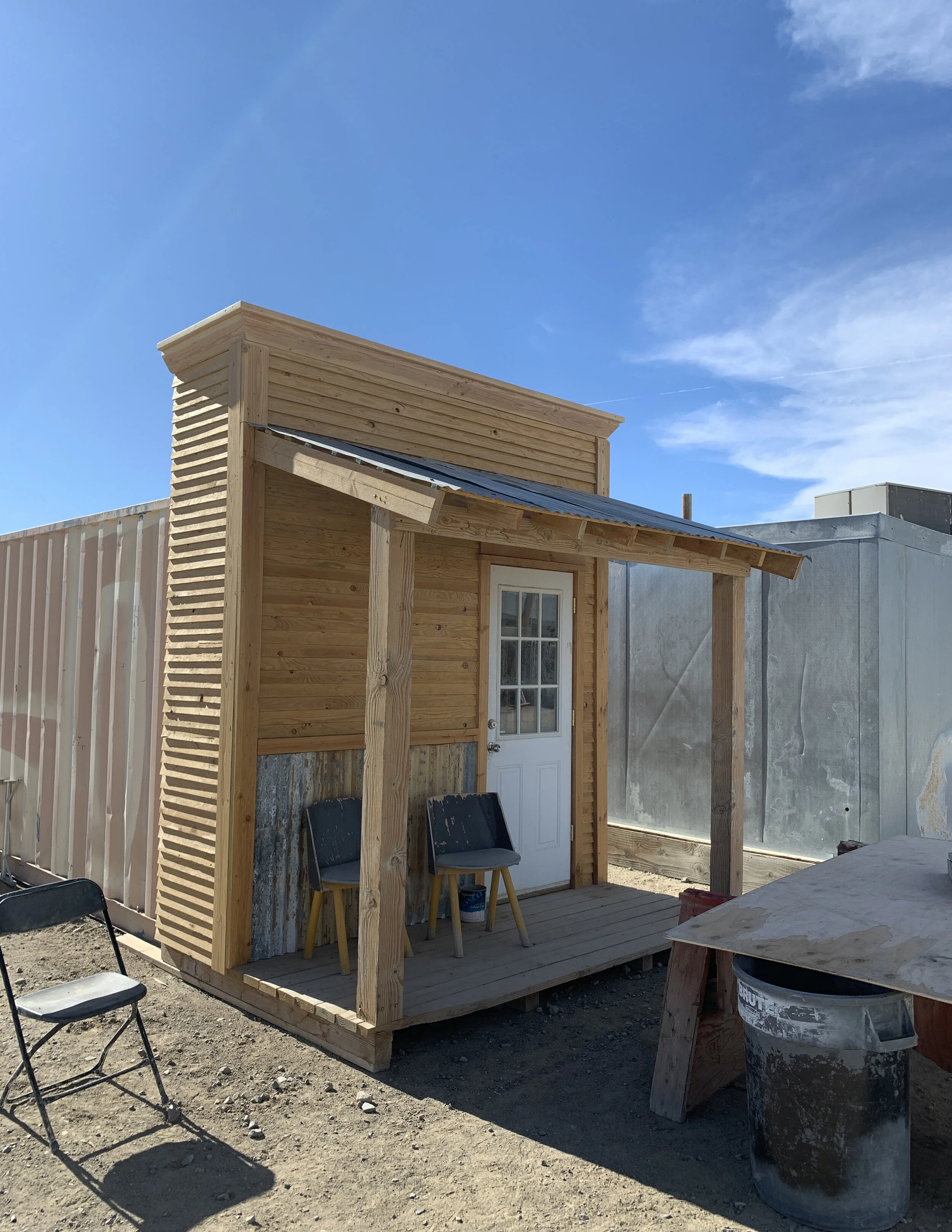 Container facade for Burning Man 2019
