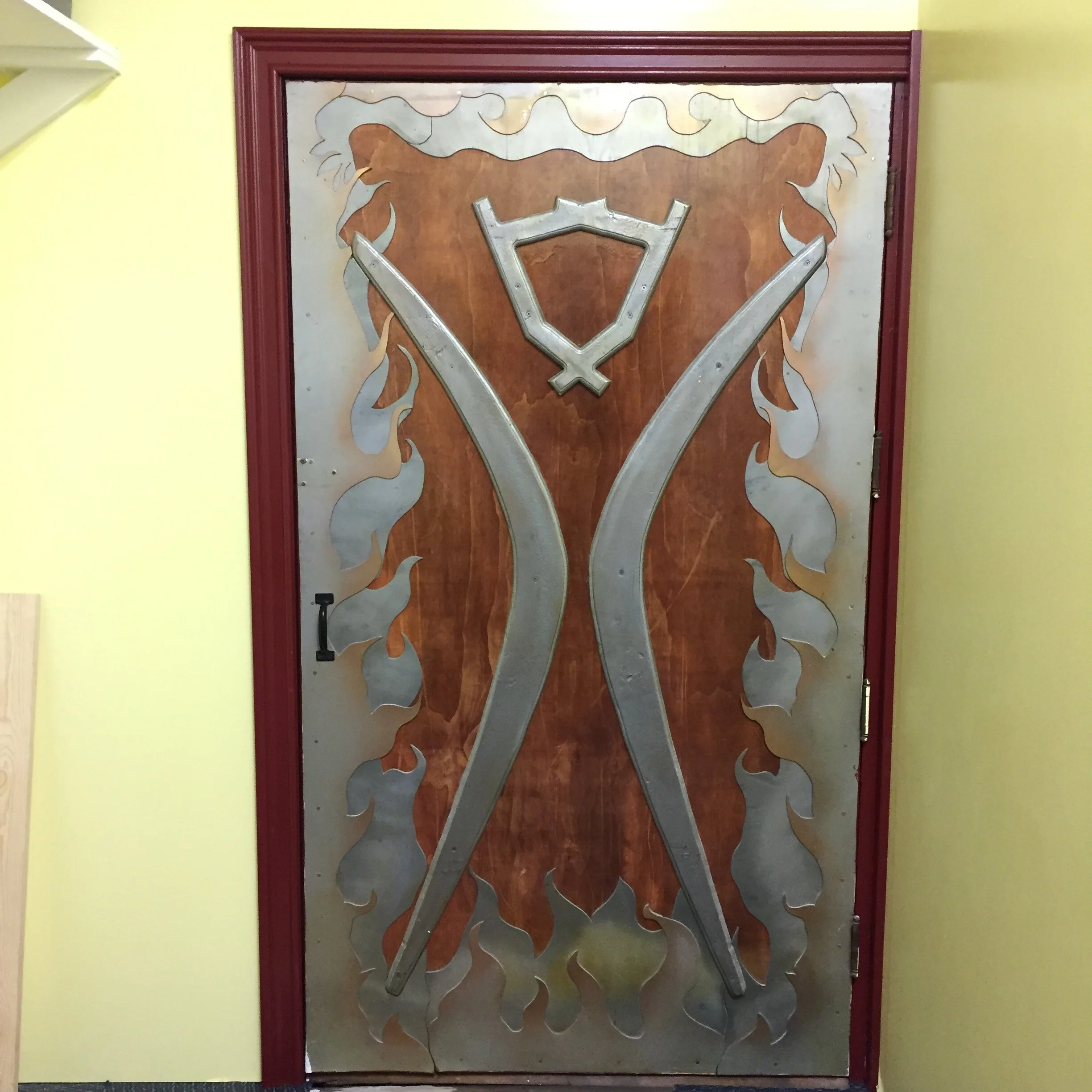 Custom door for Burning Man office Gerlach, NV