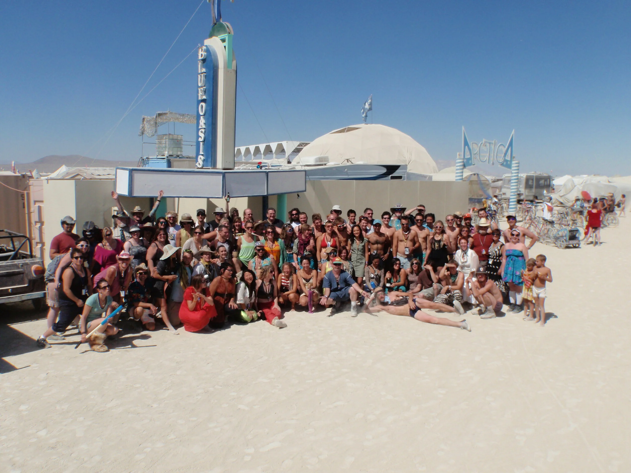 Temporary theater facade