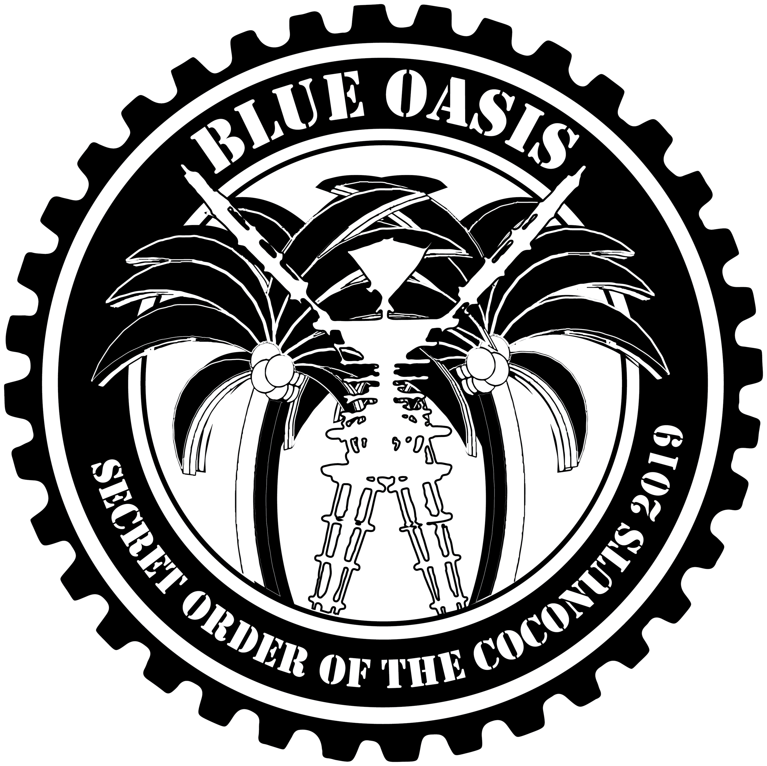 Blue Oasis lead logo Burning Man