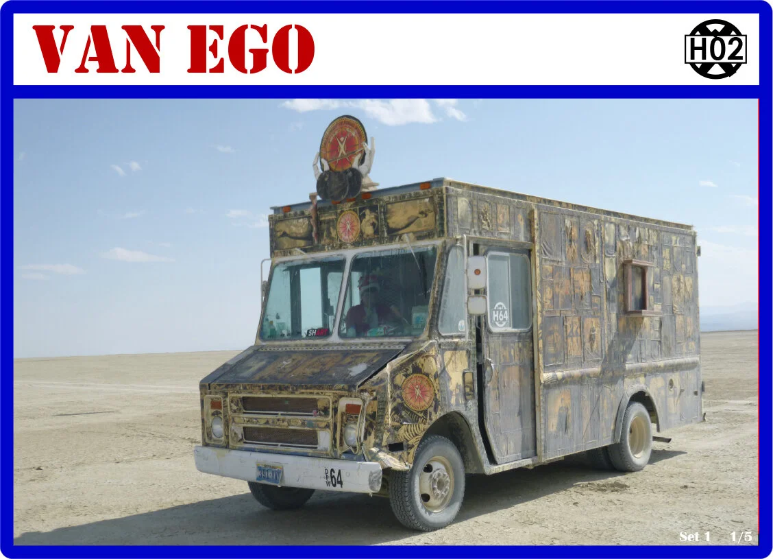 DPW fleet trading cards Burning Man