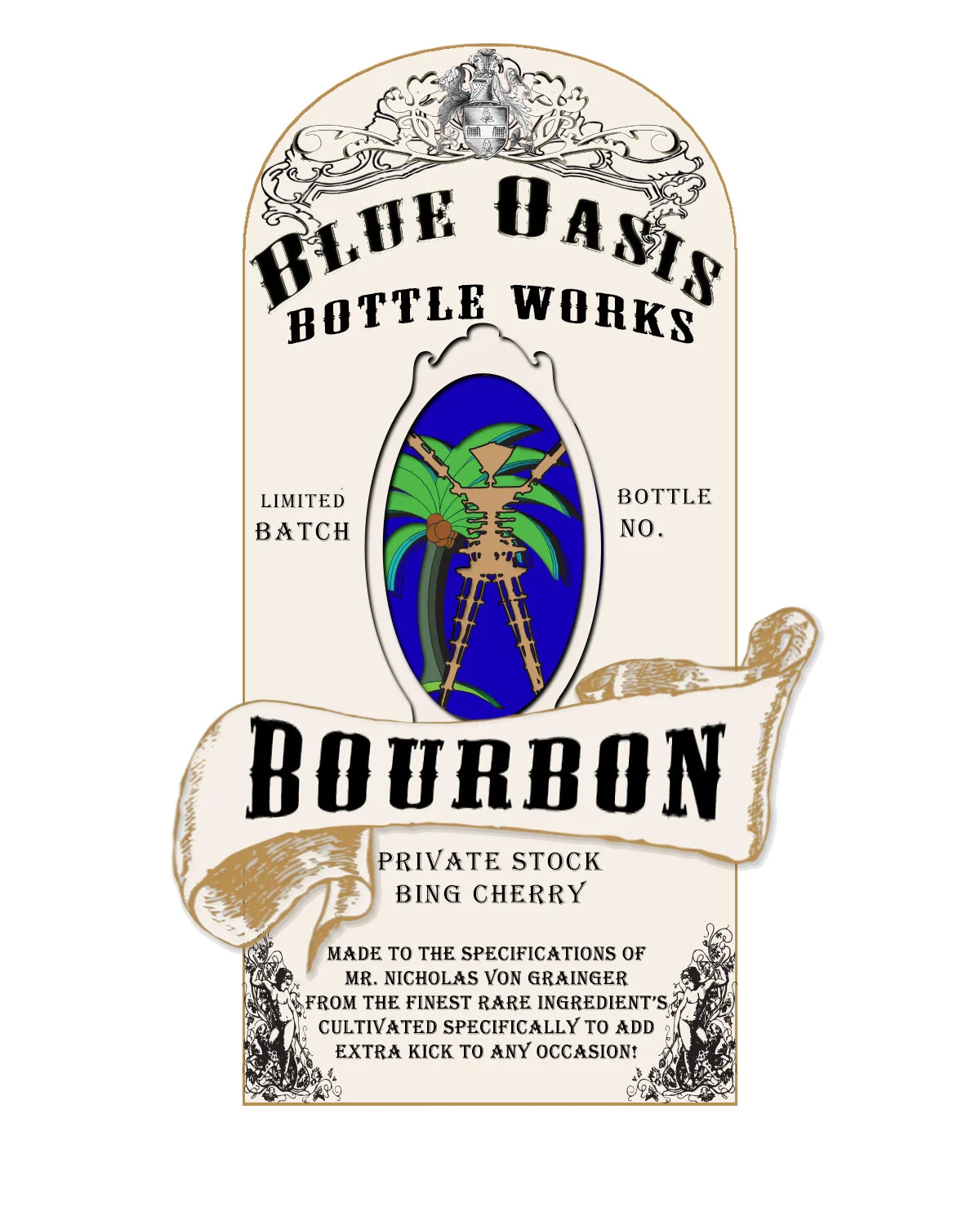 Private  bourbon label Burning Man