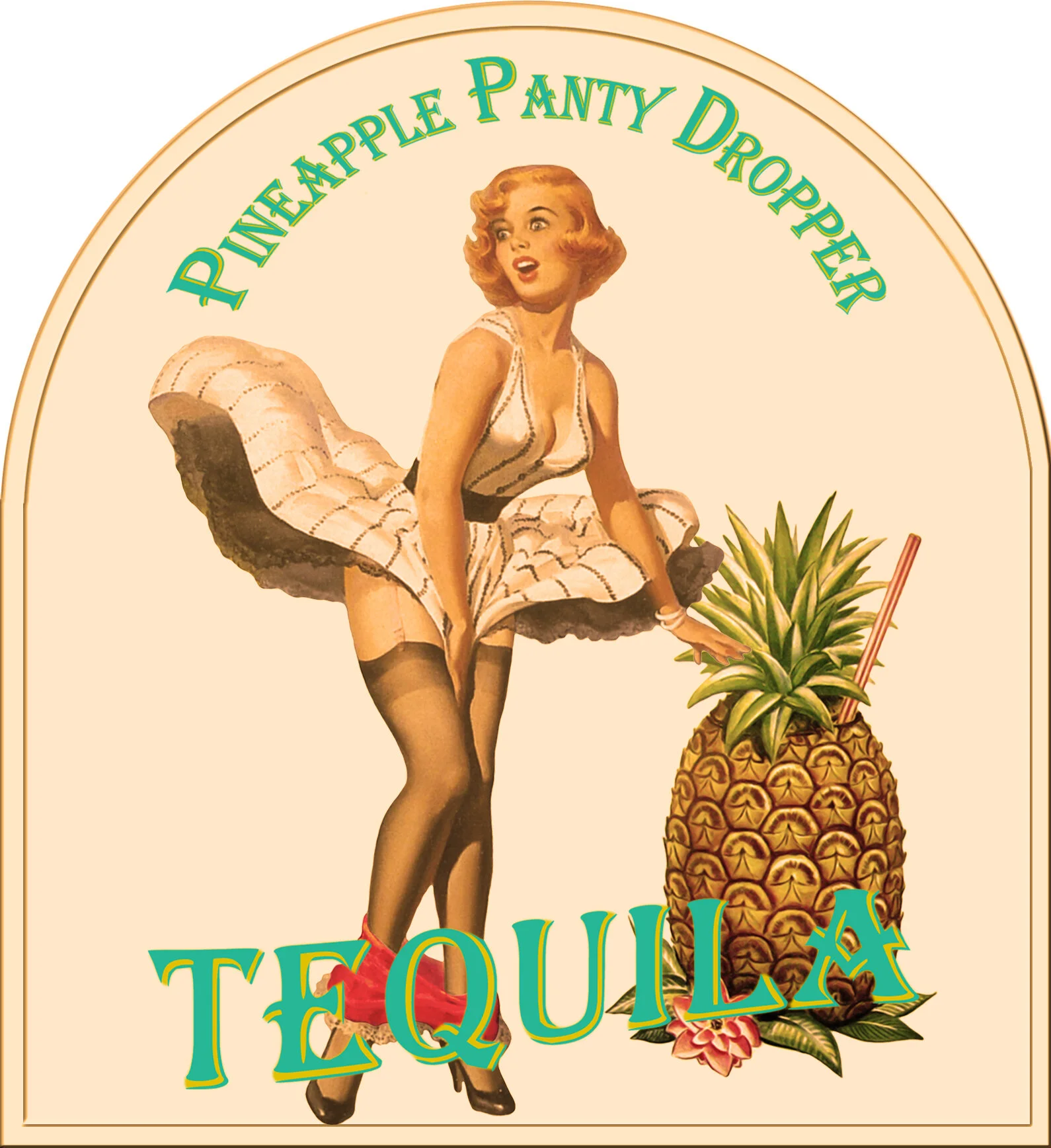 Private Tequila label