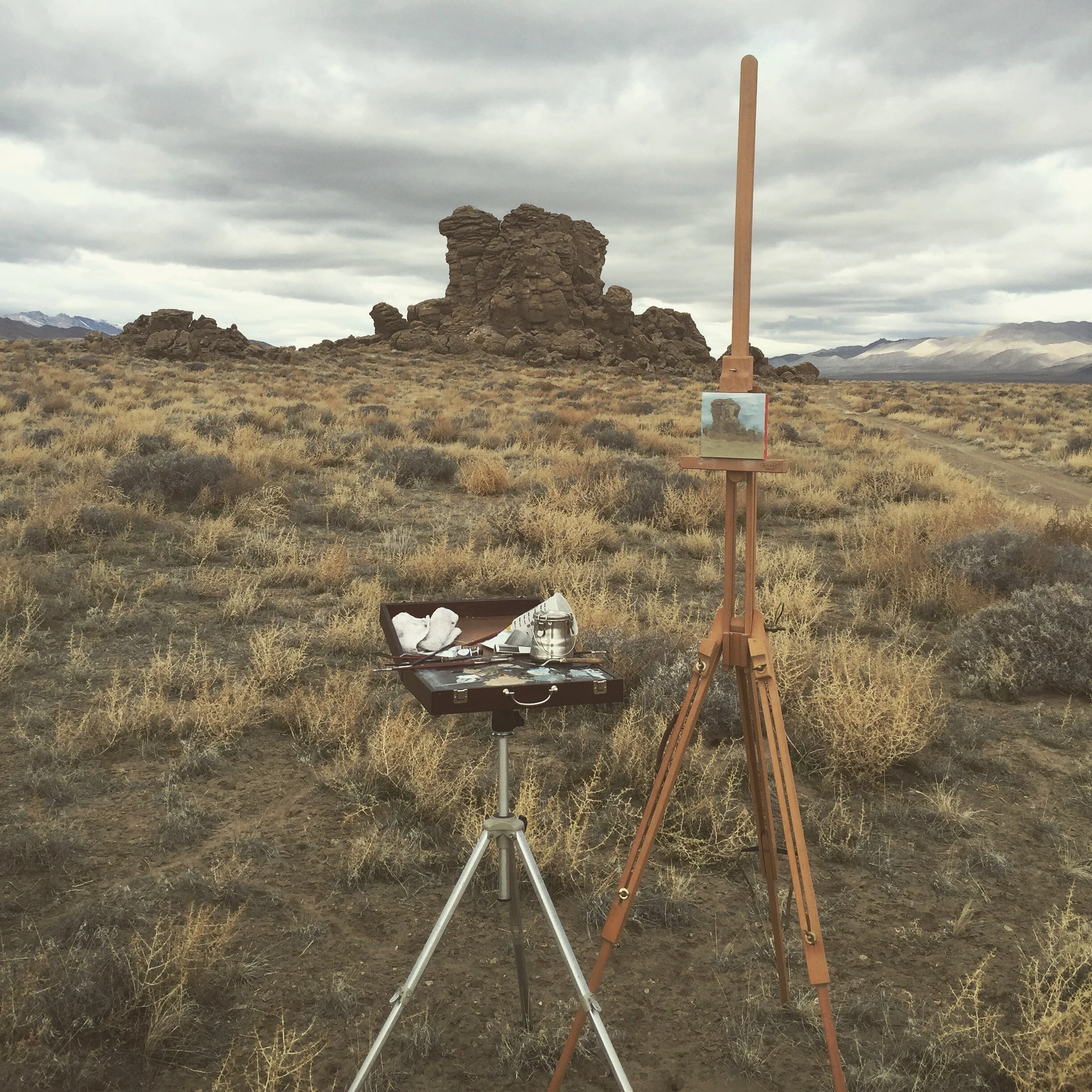Remote landscape painting