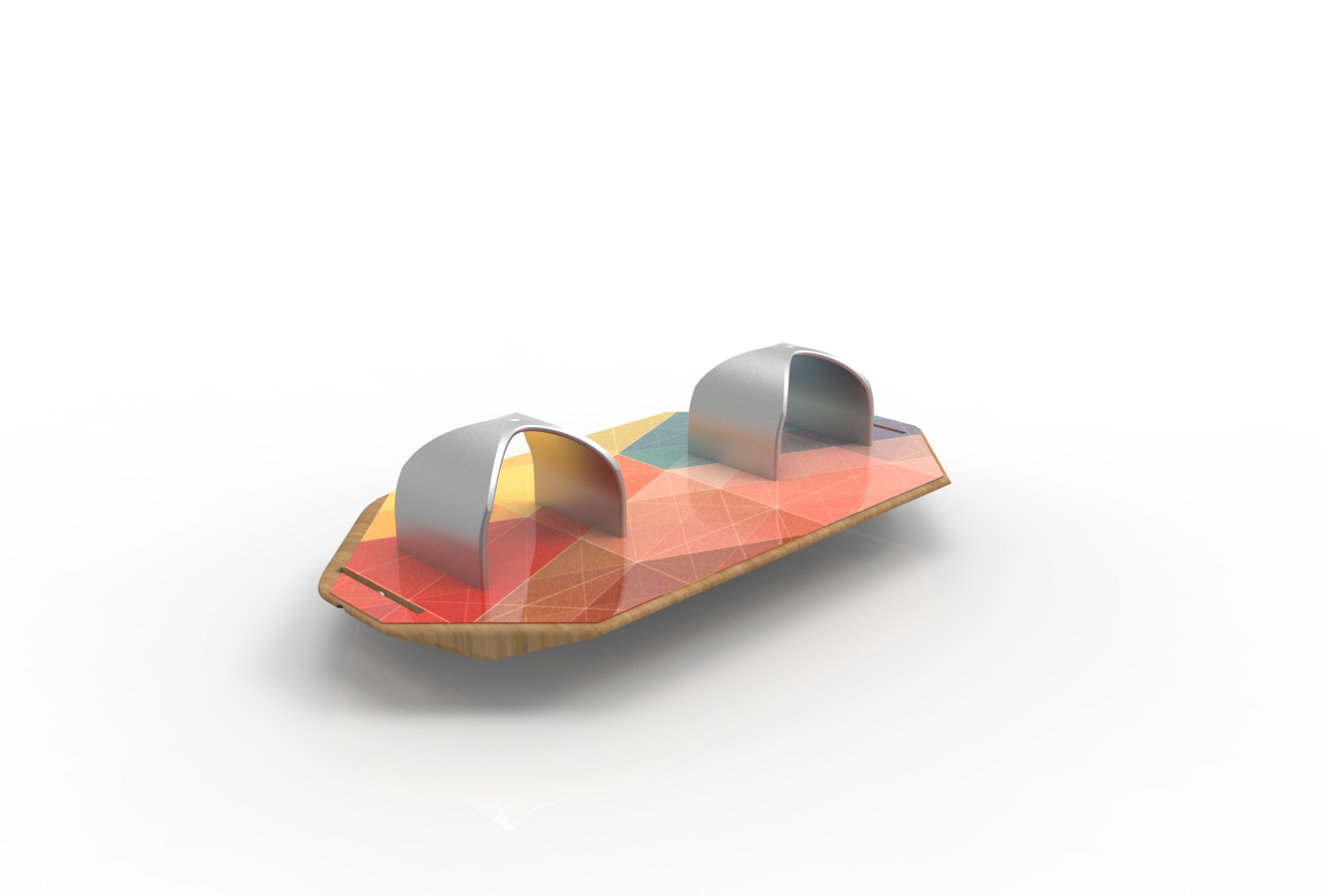 Geometric Stirruped Balance Board Concept