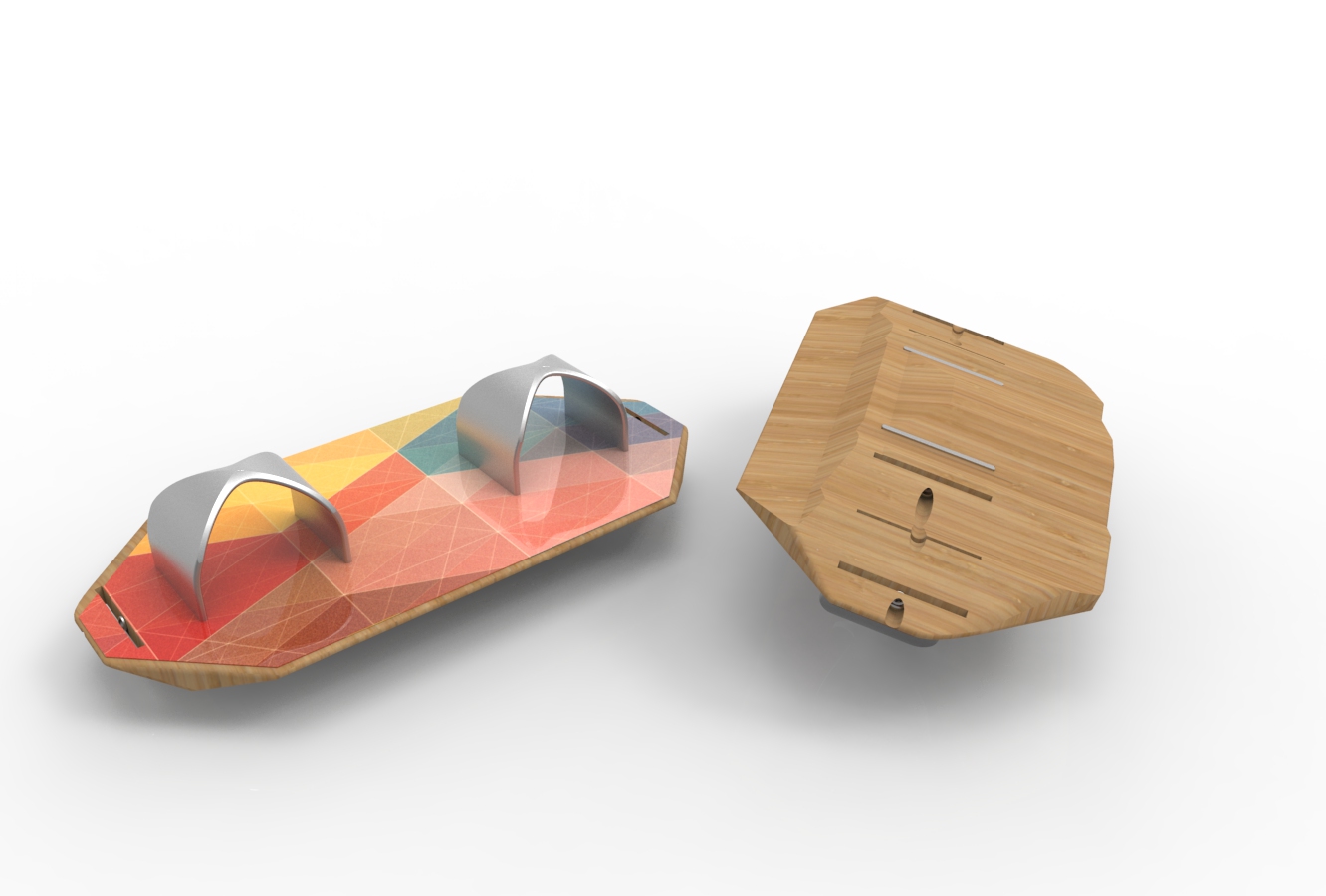 Geometric Stirruped Balance Board Concept