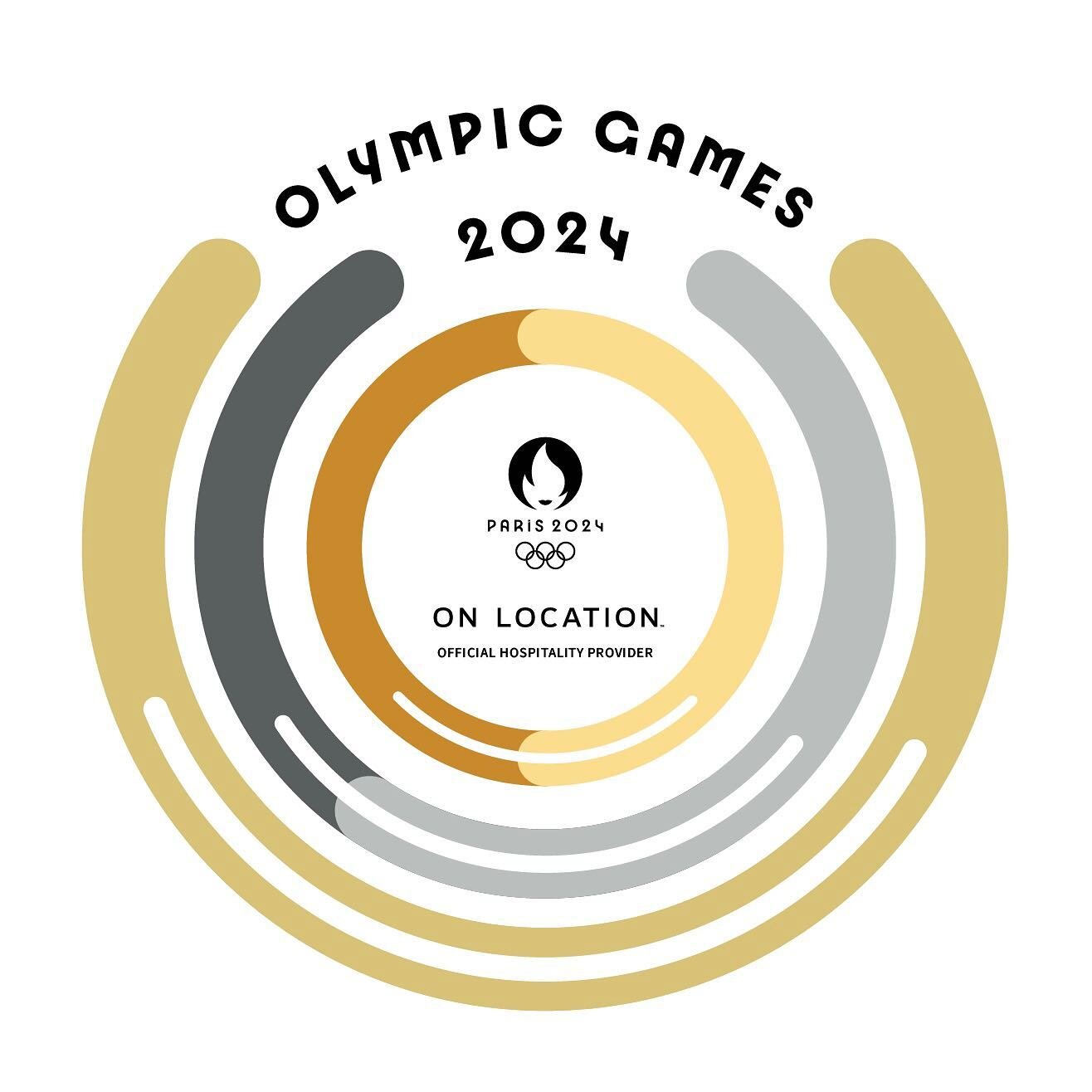 Pattern, tabletop decor, coaster and napkin designs for the Paris 2024 Olympic Games