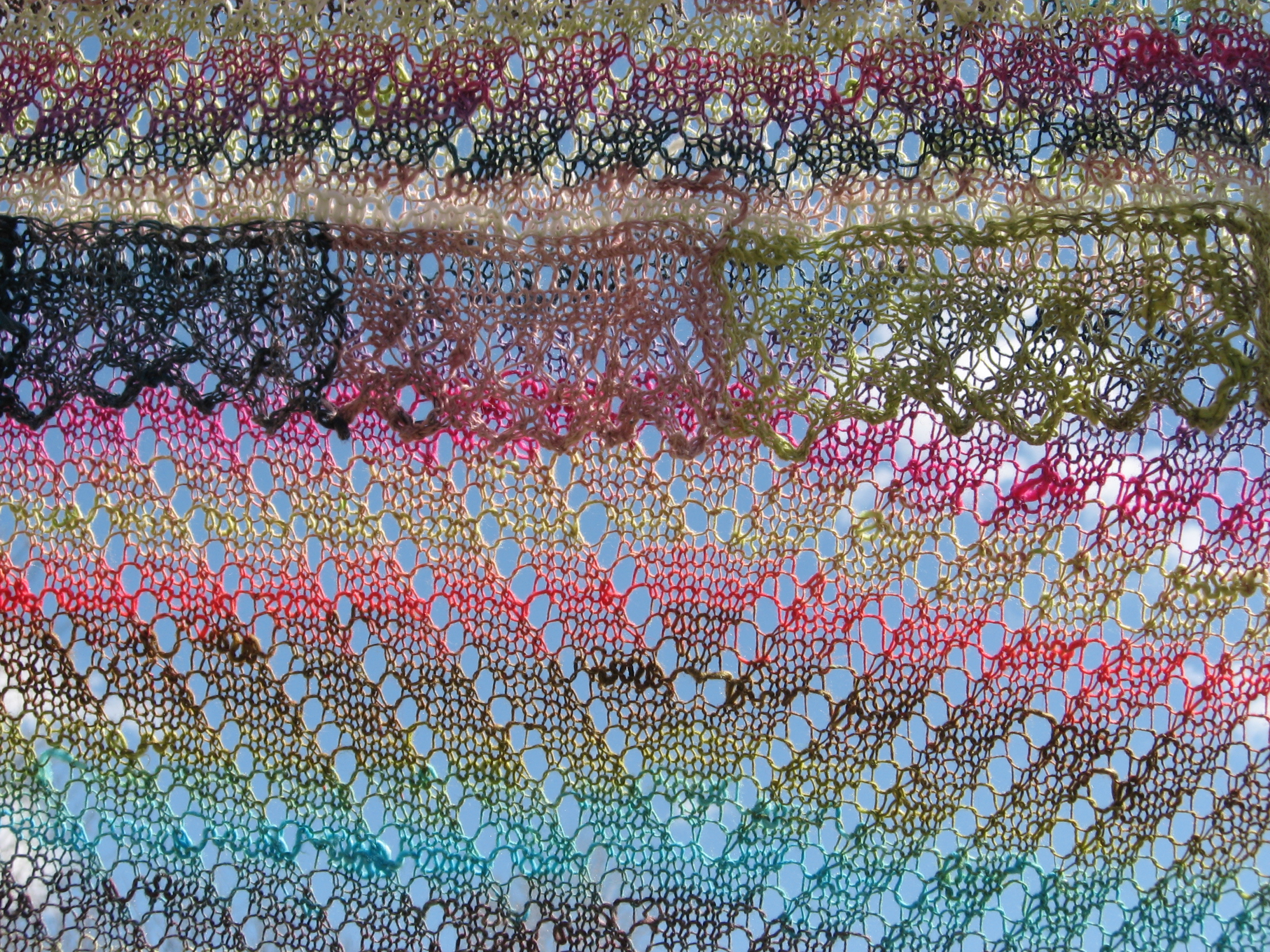 Shoulder Shawl in Syrian Pattern by Jane Sowerby for my nephew's bride