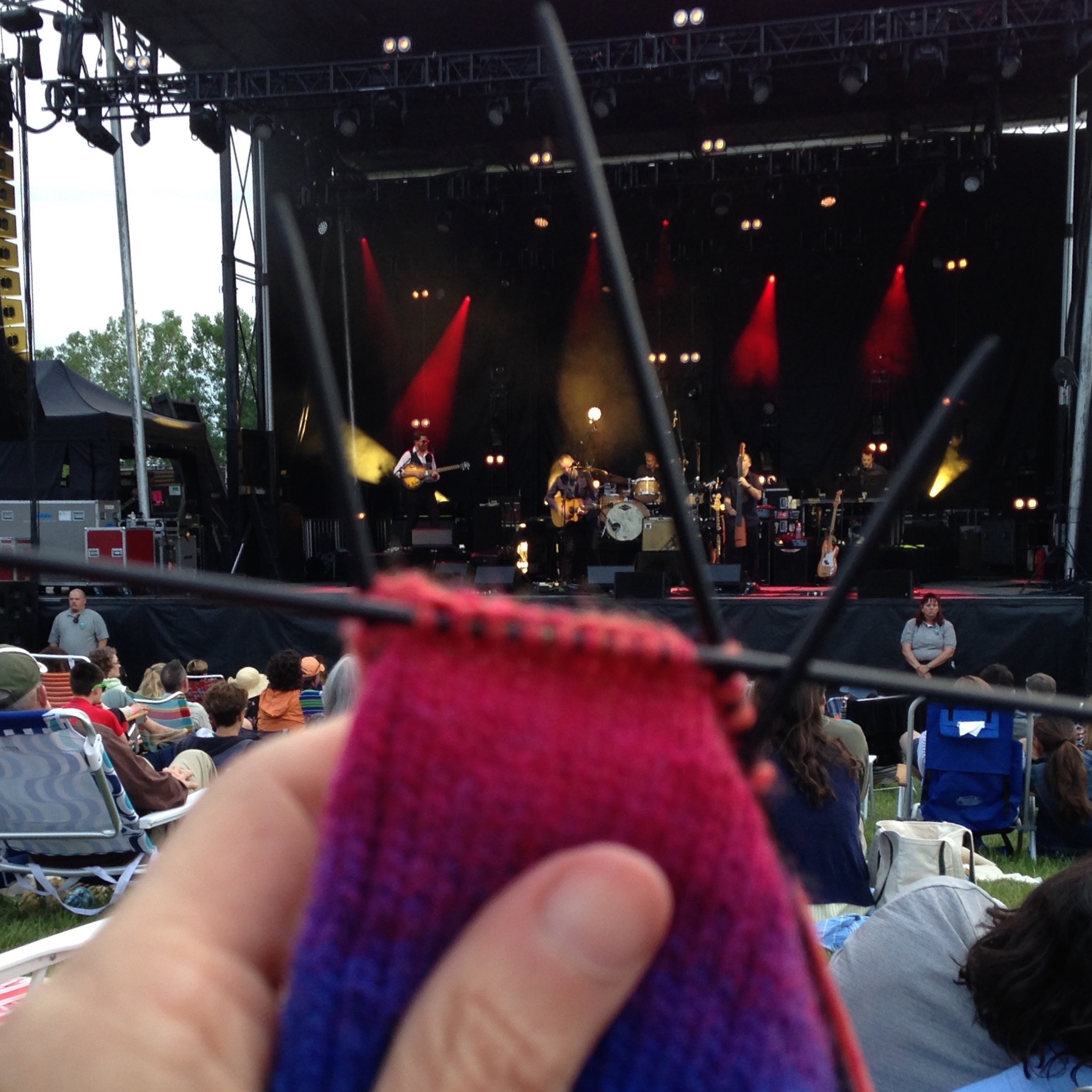 David Gray and his band, outside at Shelburne Museum on a lovely Vermont evening