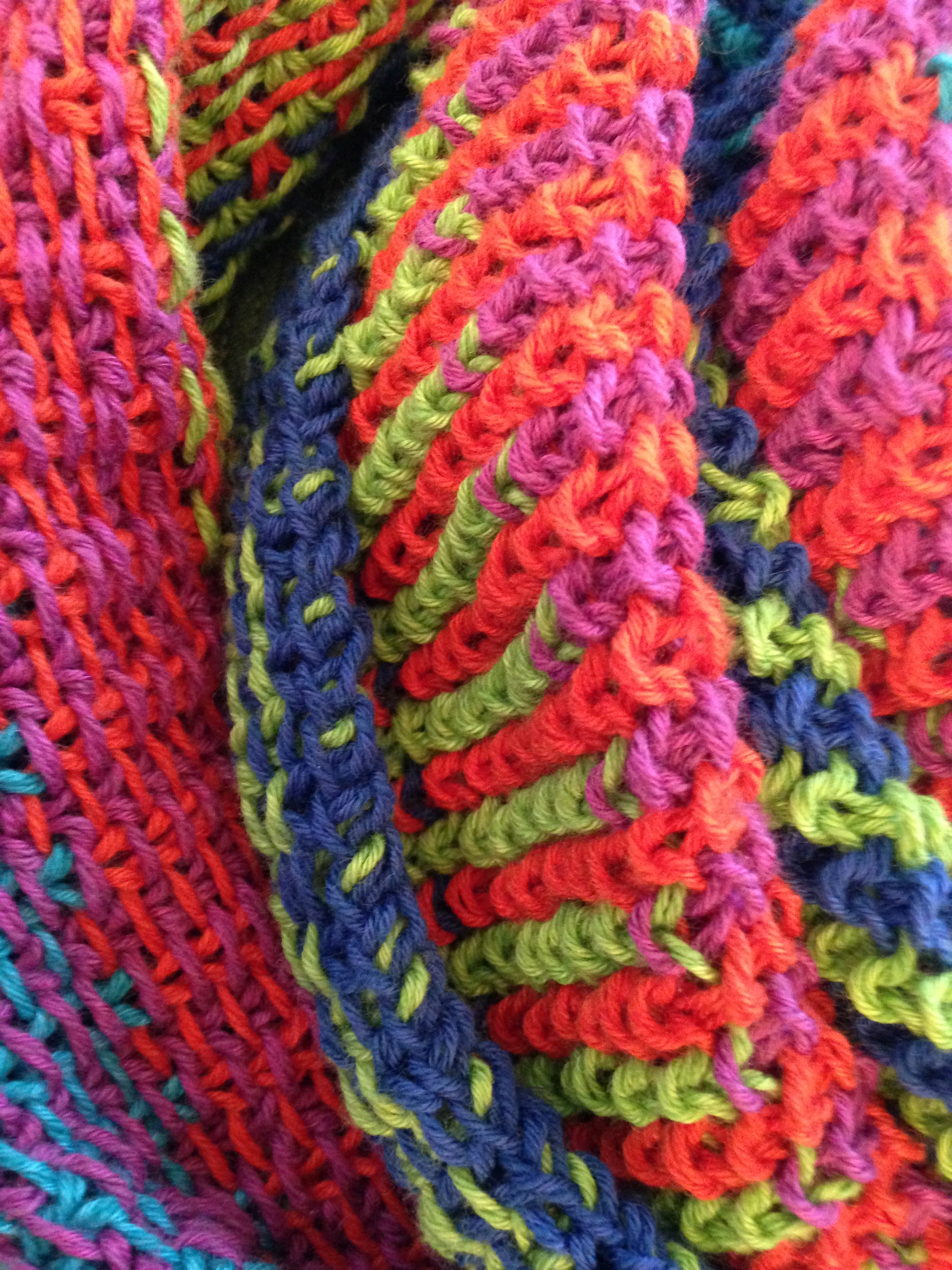 Linen stitch scarf