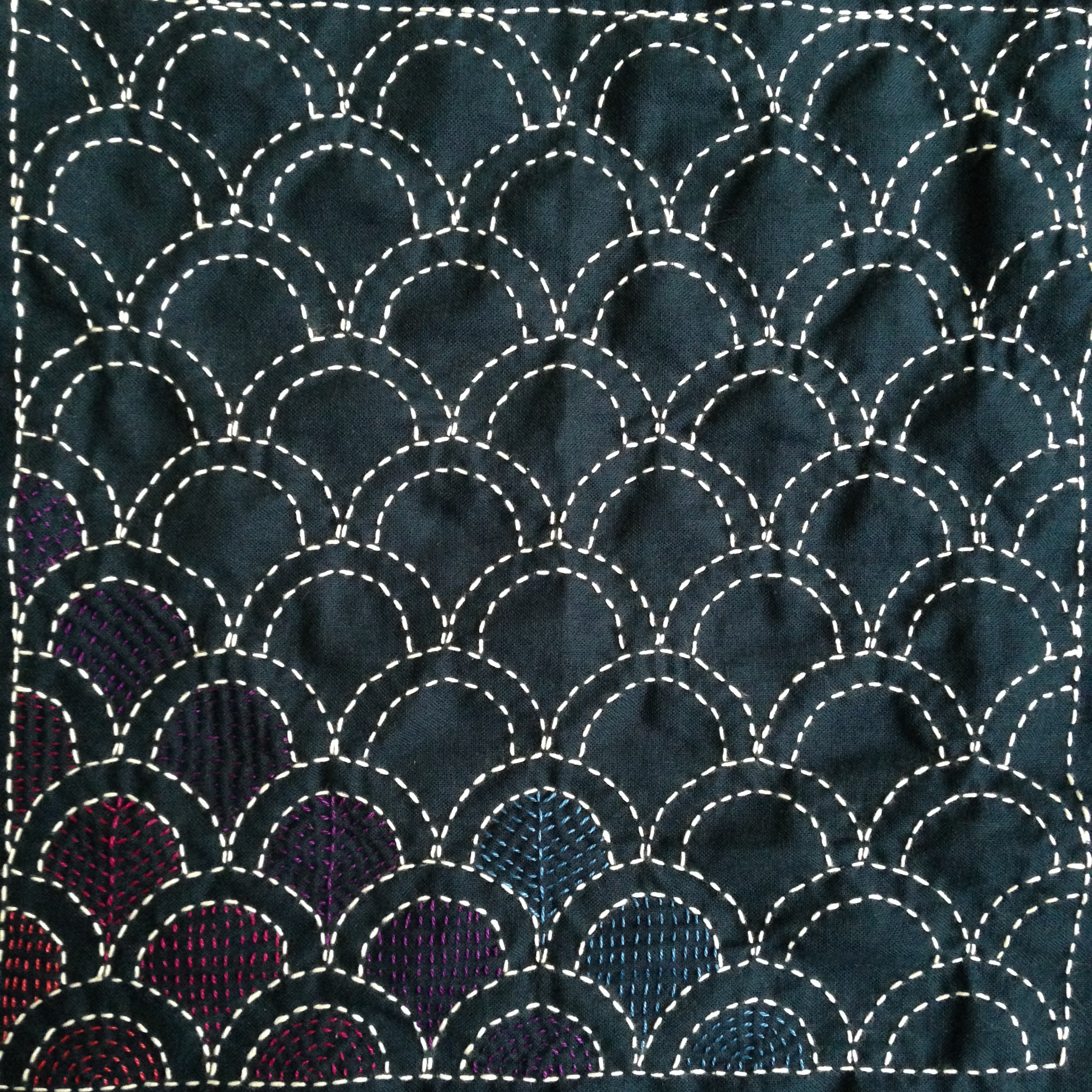 More embellished sashiko